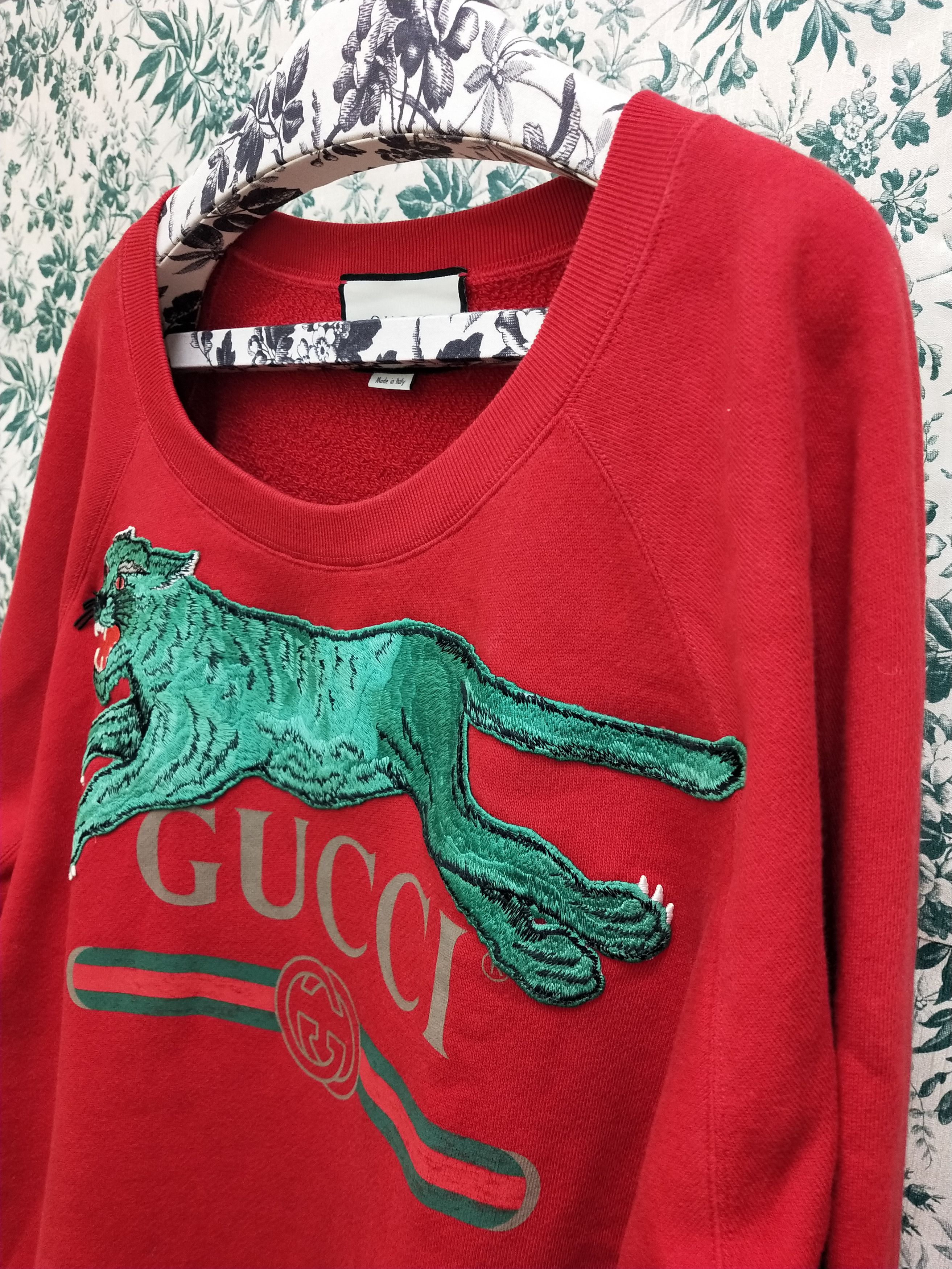 Gucci Panther Logo Sweatshirt Size US XL / EU 56 / 4 - 4 Thumbnail