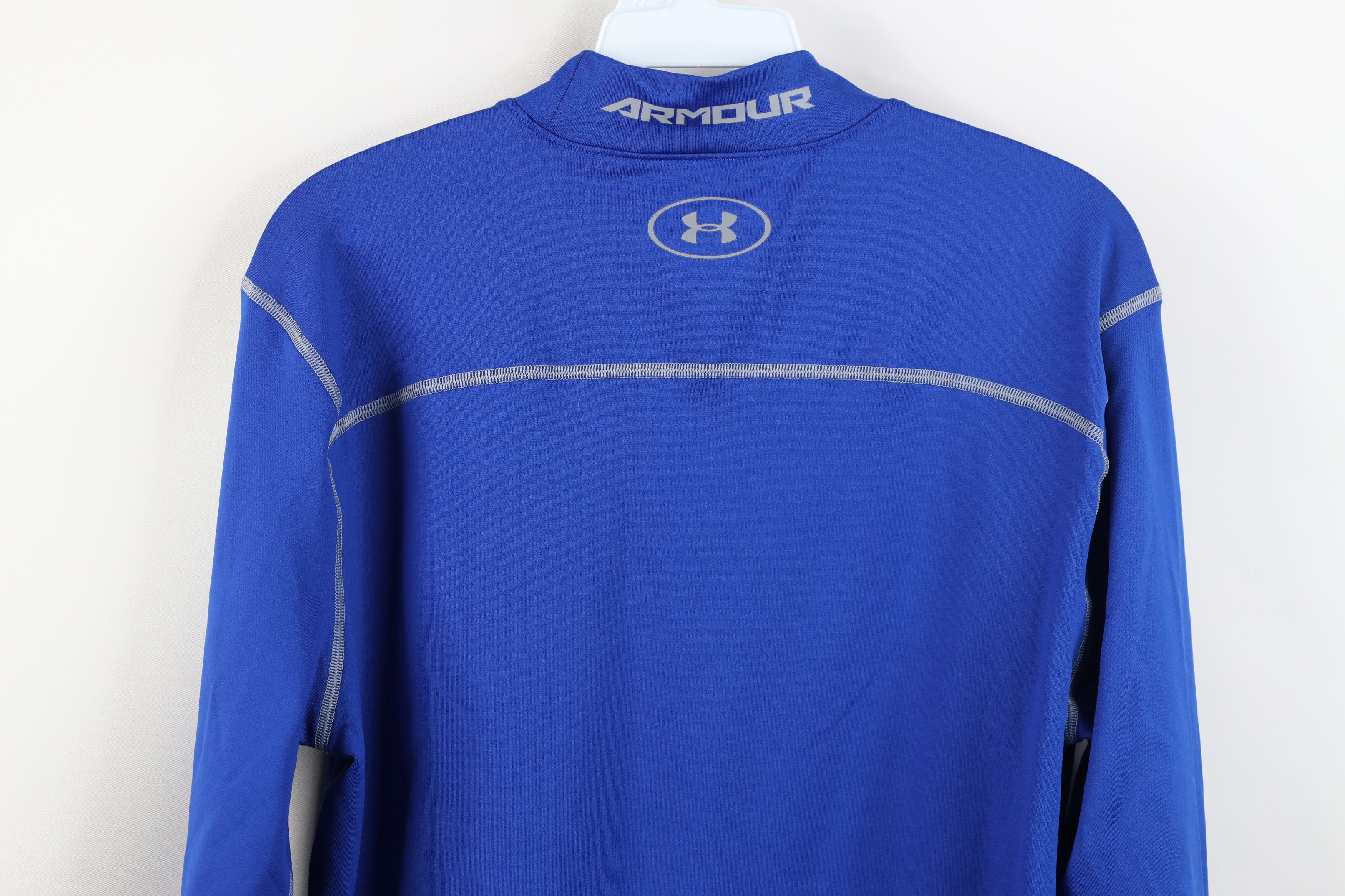 Under Armour Under Armour Compression Mock Neck Long Sleeve T-Shirt Blue Size US XL / EU 56 / 4 - 12 Thumbnail
