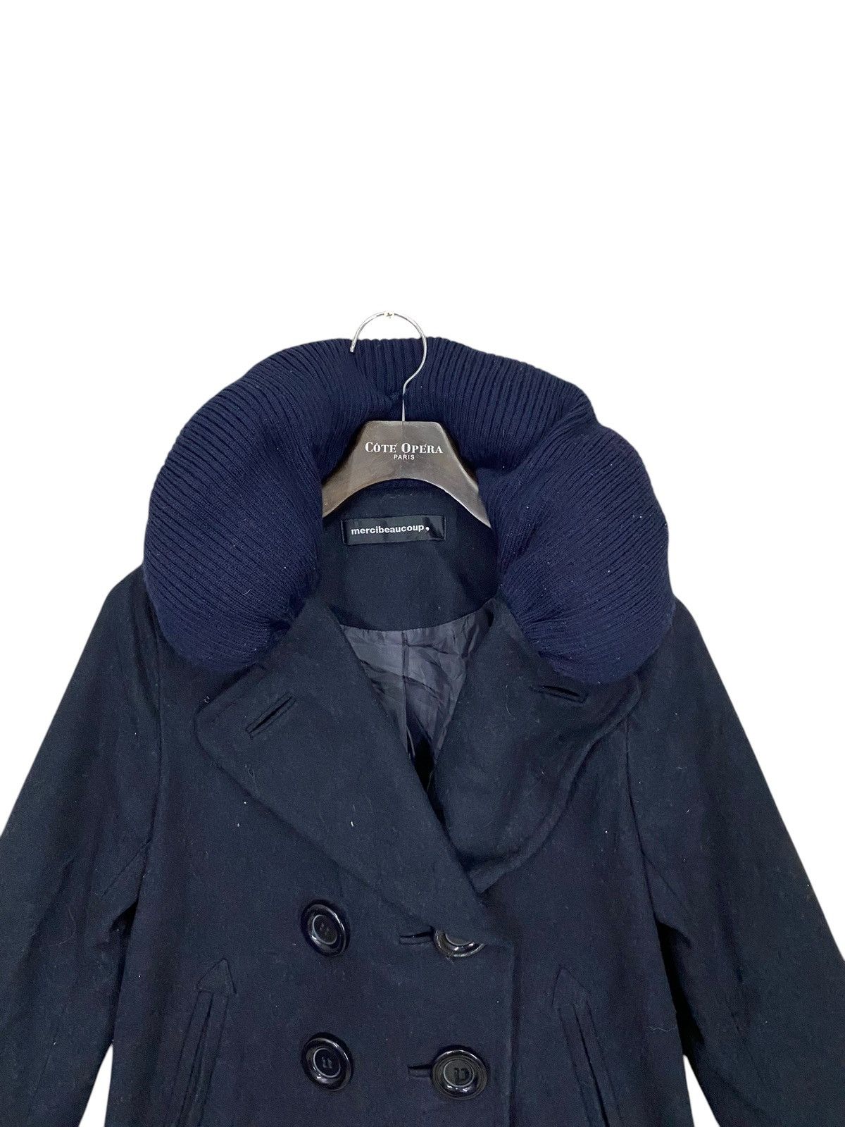 Issey Miyake × Japanese Brand × mercibeaucoup Vintage mercebuecoup issey miyake wool jacket peacoat Size US M / EU 48-50 / 2 - 4 Thumbnail