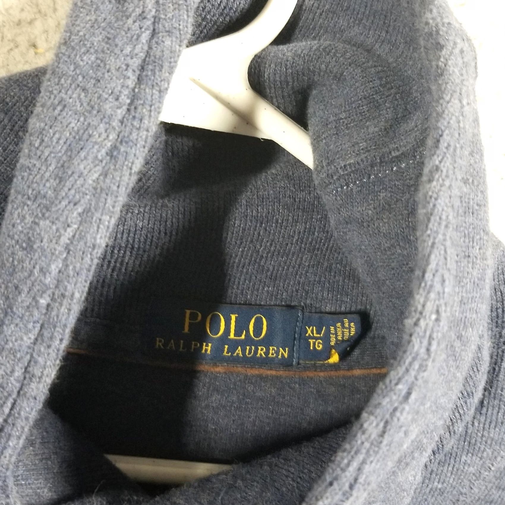 Polo Ralph Lauren Polo Ralph Lauren Sweater Mens XL Blue Button Shawl Knit Pullover Logo Size US XL / EU 56 / 4 - 4 Thumbnail