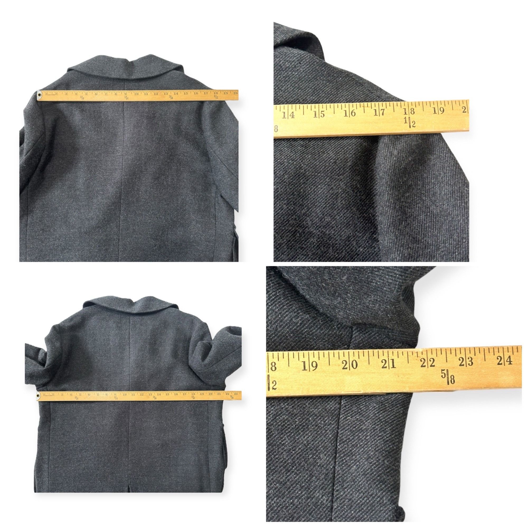 Marni Marni Gray Wool Double Breasted Coat IT44 Consuelo Era Overs Size M / US 6-8 / IT 42-44 - 16 Thumbnail