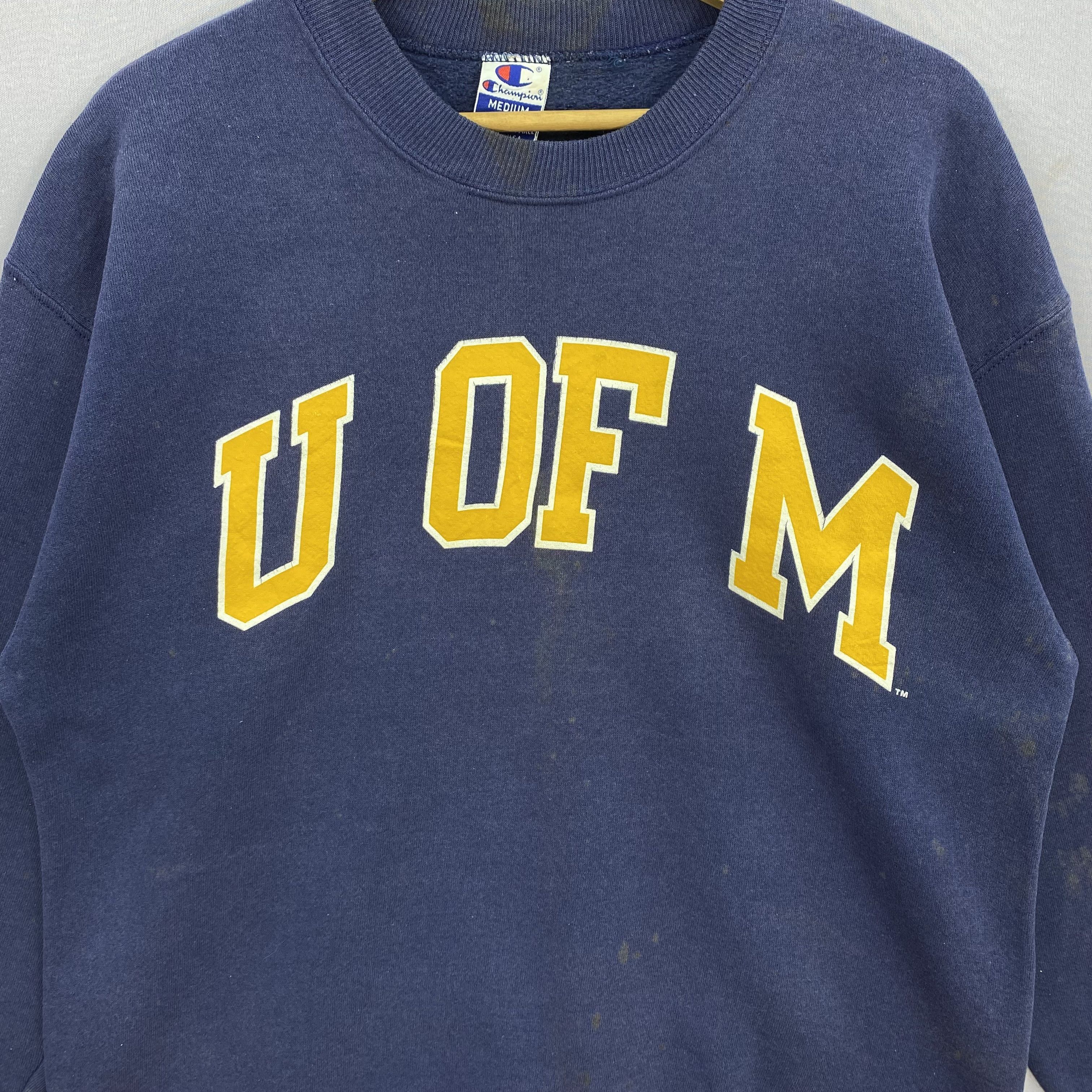Champion Vintage Champion University of Michigan Wolverines Sweater Size US M / EU 48-50 / 2 - 4 Thumbnail