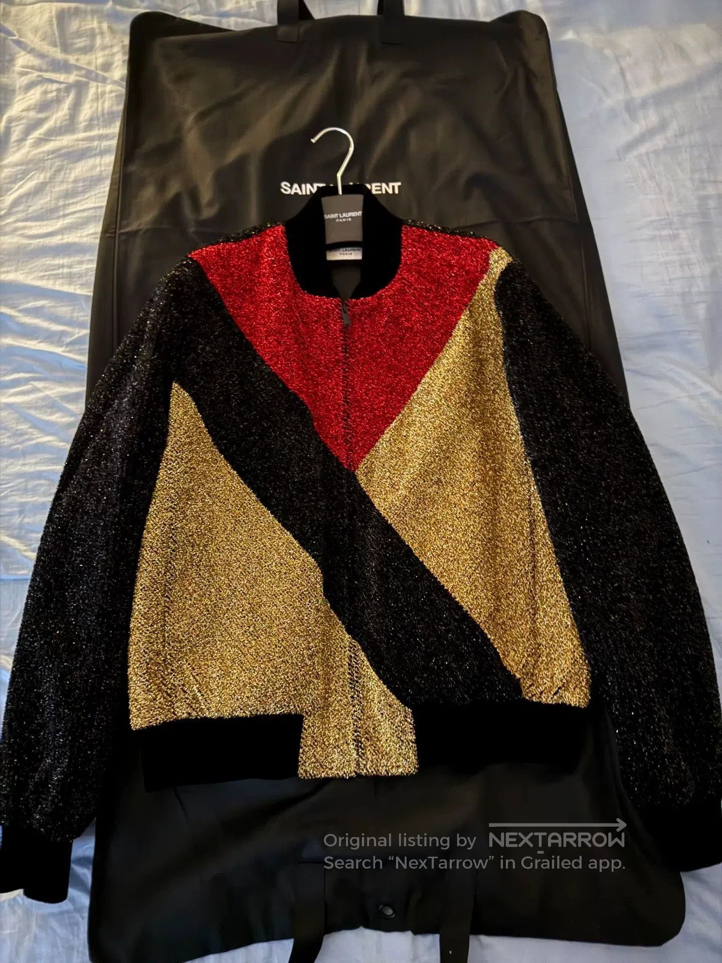 Saint Laurent Paris Saint Laurent Teddy Jacket with Metallic Threads. Size US M / EU 48-50 / 2 - 1 Thumbnail