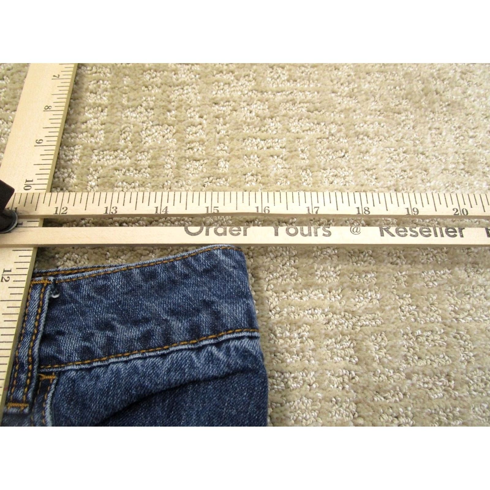Stetson Stetson Jeans Women 8 Blue Low Rise Bootcut Pants Dark Wash Cowboy Trousers Size 30" / US 8 / IT 44 - 6 Thumbnail