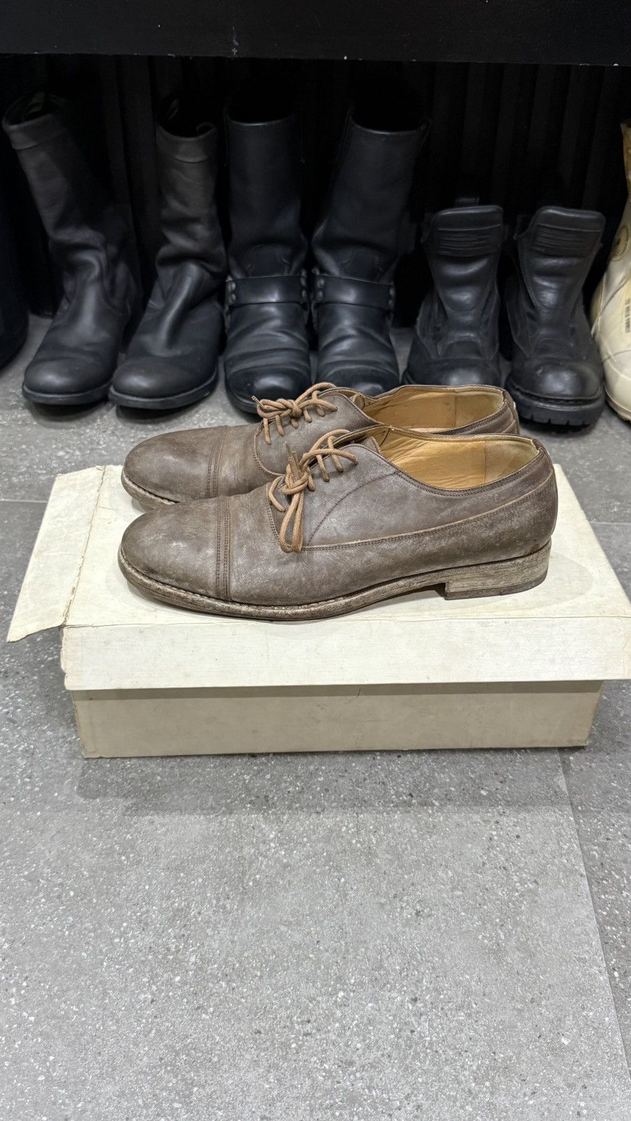 Leather × Maison Margiela maison margiela mold effect leather oxford Size US 8.5 / EU 41-42 - 5 Thumbnail