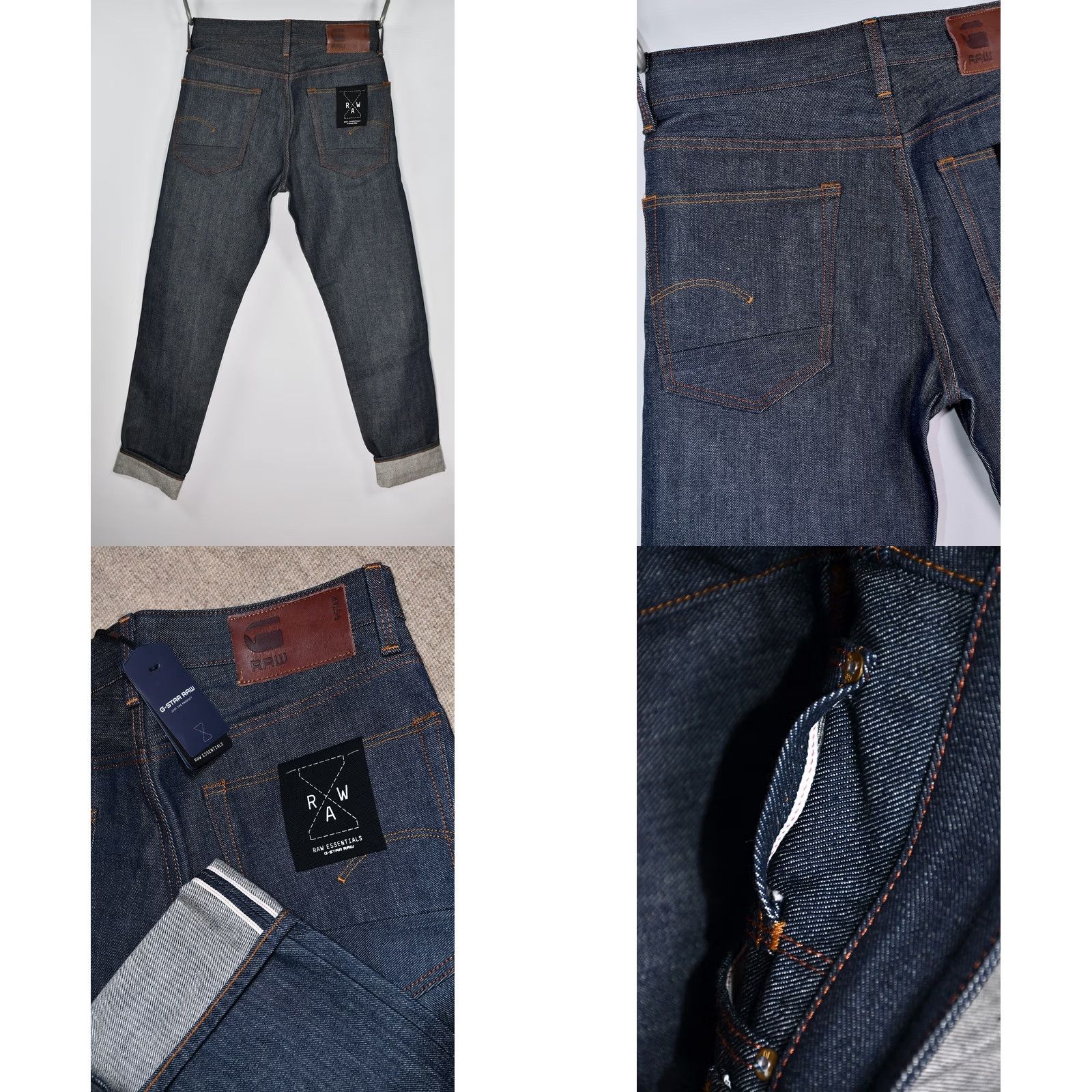 G-Star G-Star Raw RE US First Authentic Tapered Streaky Red Listing Selvage W31/32 Jeans Mens Regular Cotton 100% Tight Fit Vintage No Size US 31 - 8 Thumbnail