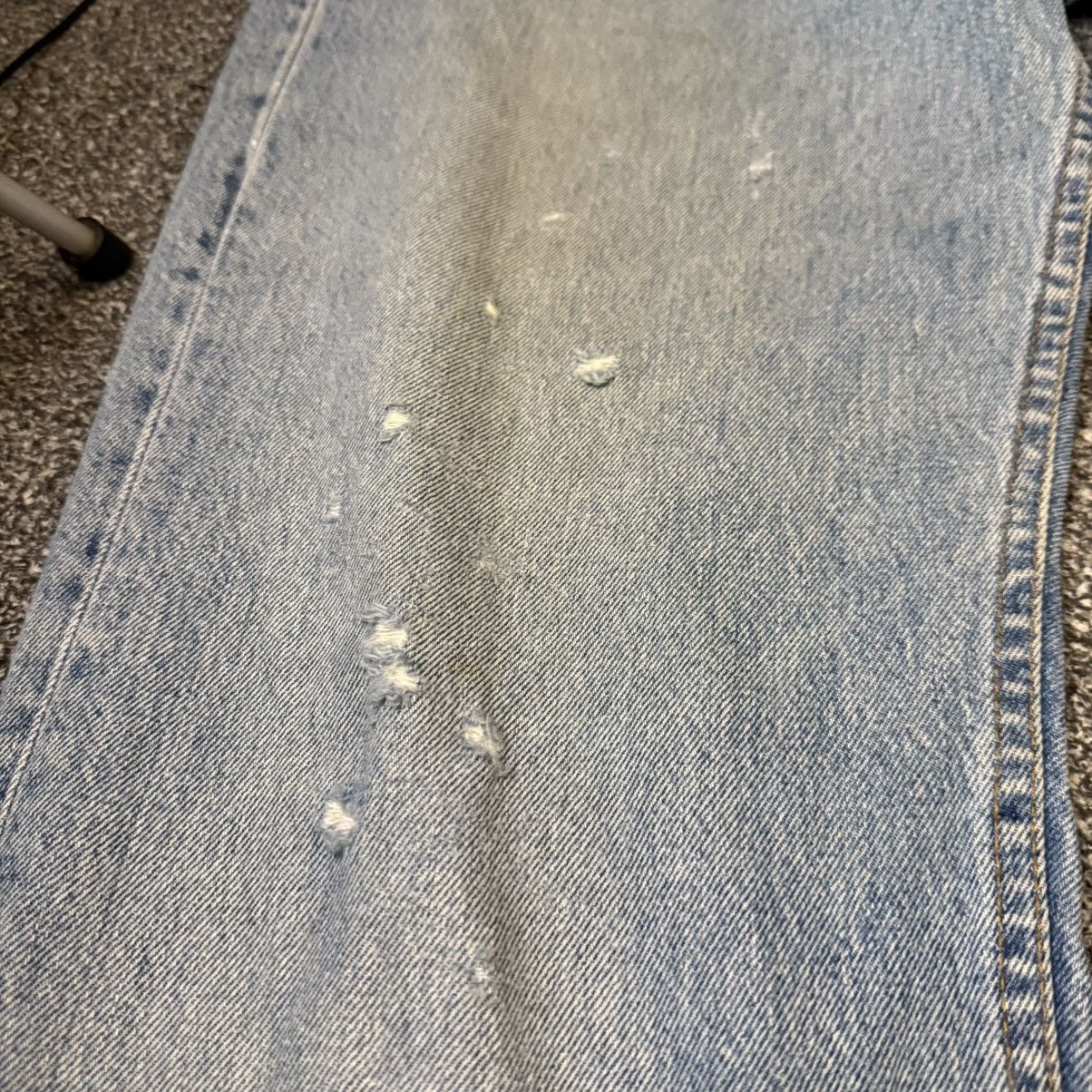 🔥🇺🇸 90s Levis 501 Light Wash Distressed Denim Made in USA