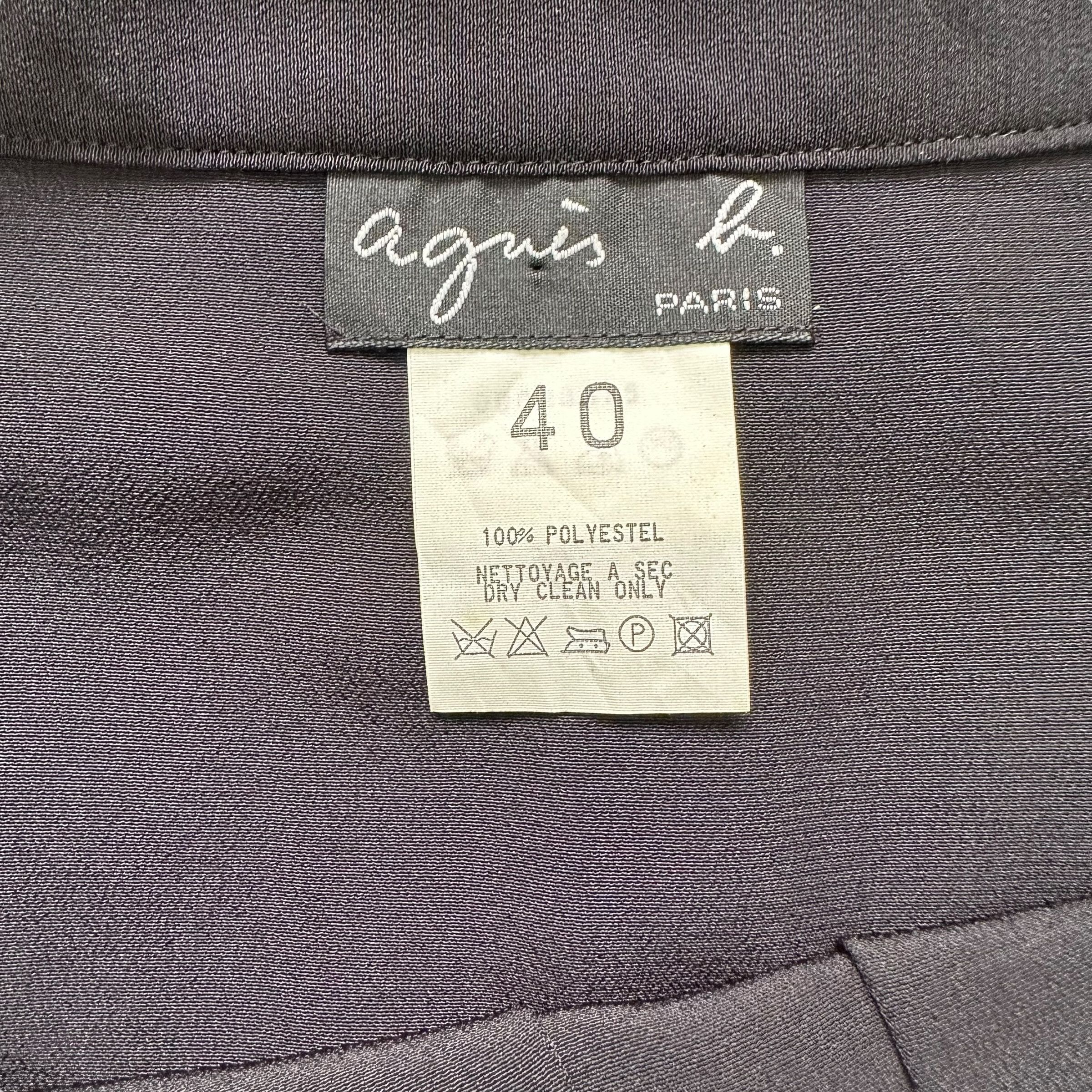 agnes b. Agnes B. Paris Black Mini Skirt #A5-0123 Size 29" - 5 Thumbnail