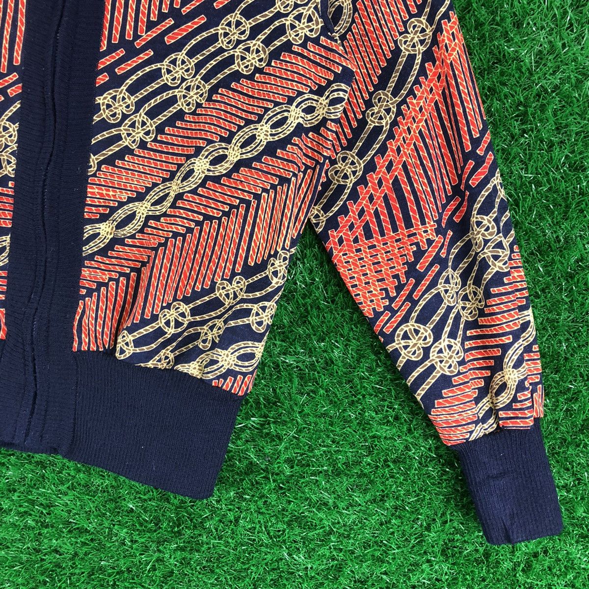 Japanese Brand × Vintage Vintage 90's Zipper Jacket Fullprint by President Size XS / US 0-2 / IT 36-38 - 3 Thumbnail