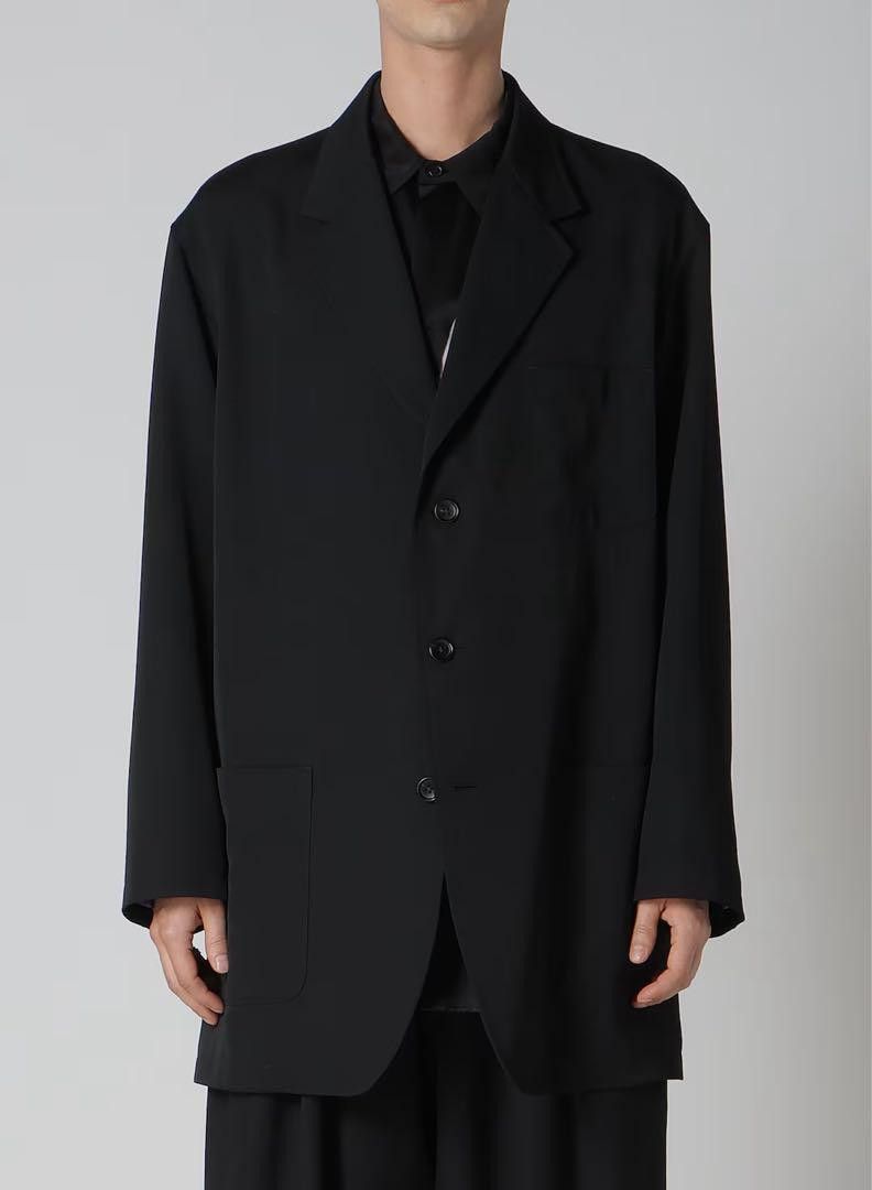 Yohji Yamamoto Yohji Yamamoto PourHomme 24aw Blouson Tailored Jacket Size US L / EU 52-54 / 3 - 1 Thumbnail