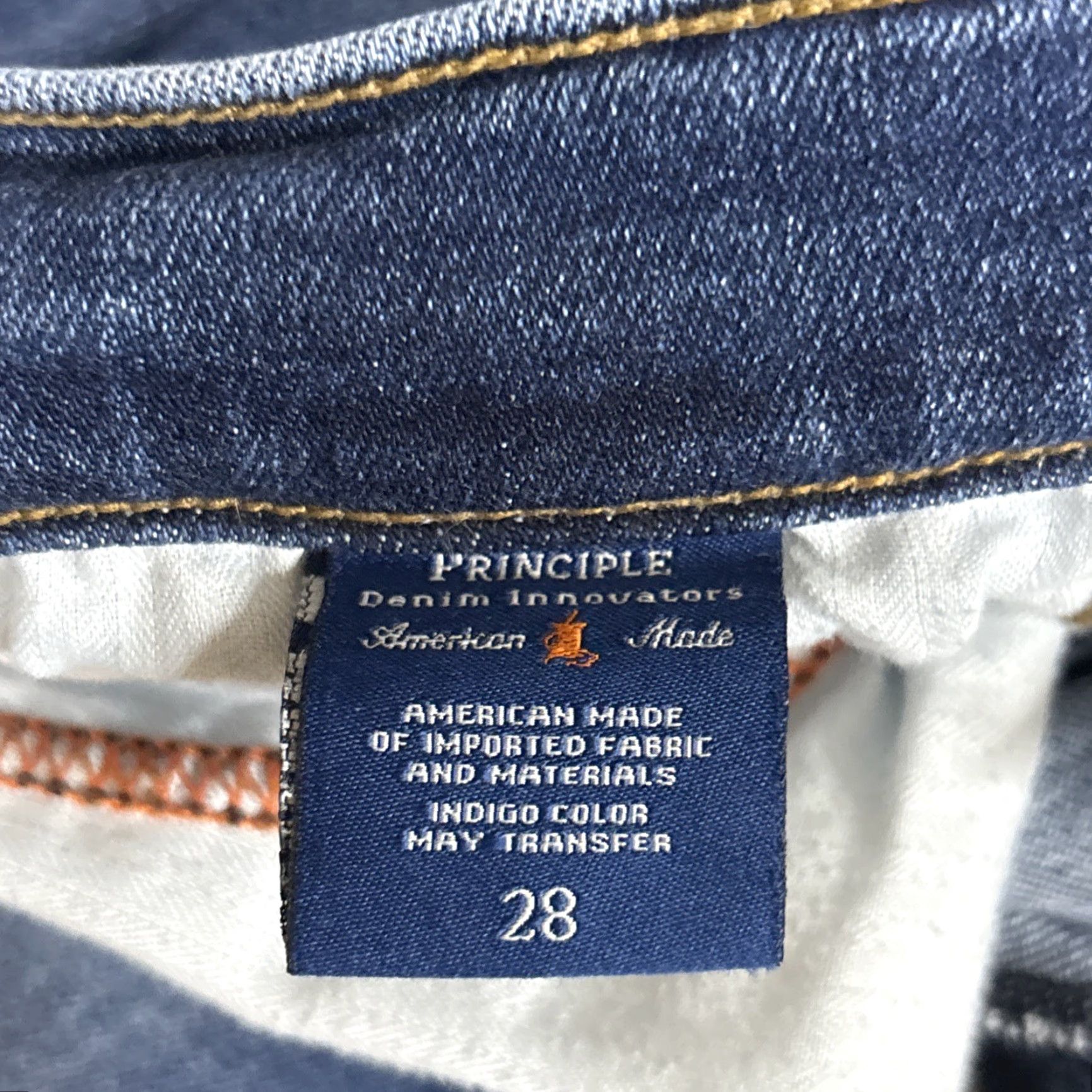 Vintage VINTAGE Principle Denim Skinny Jeans Dreamer In Candyland 28 USA Ribbon Edge Belt Loops 5-Pocket Denim Women Blue Slim Stretch 28 Size 28" / US 6 / IT 42 - 3 Thumbnail