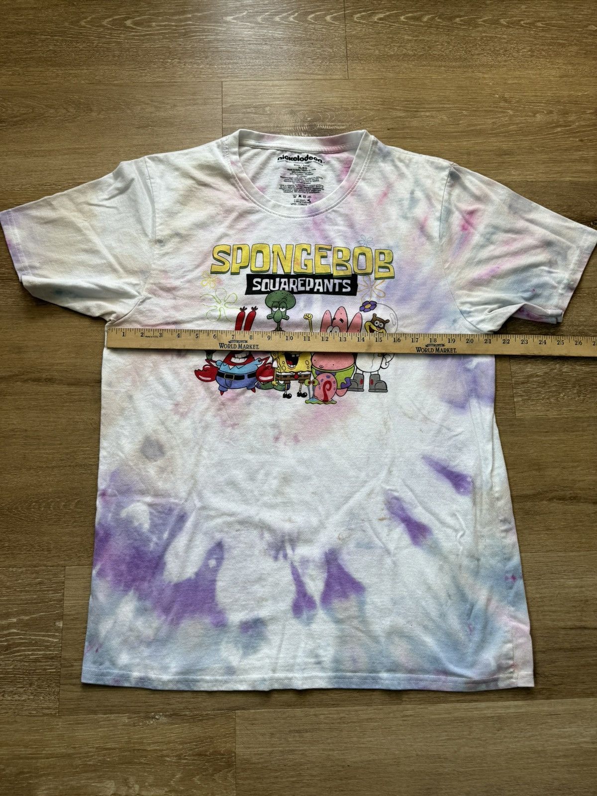 Nickelodeon Ice Dye Trippy Summer SpongeBob and Friends Tie Dye Tee Size US XL / EU 56 / 4 - 15 Thumbnail