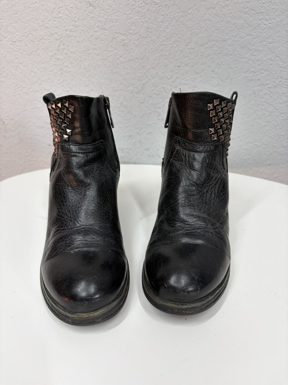 If Six Was Nine Vintage Italian AS 98 Rick Owens Style Leather Biker Boots Size US 7 / IT 37 - 7 Thumbnail