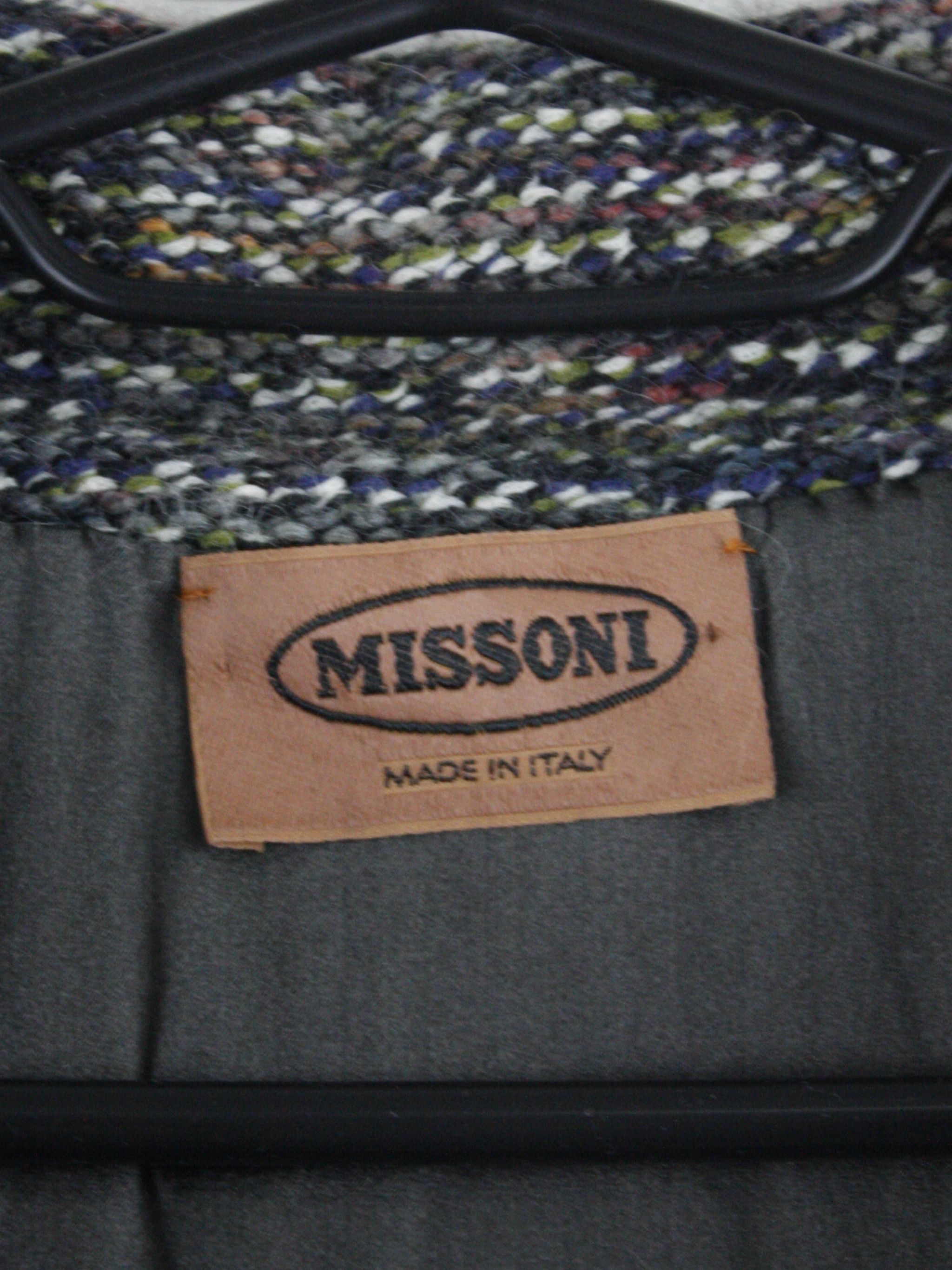 Missoni Missoni Vintage Geometric Floral Knit Button-Up Jacket Size M / US 6-8 / IT 42-44 - 5 Thumbnail