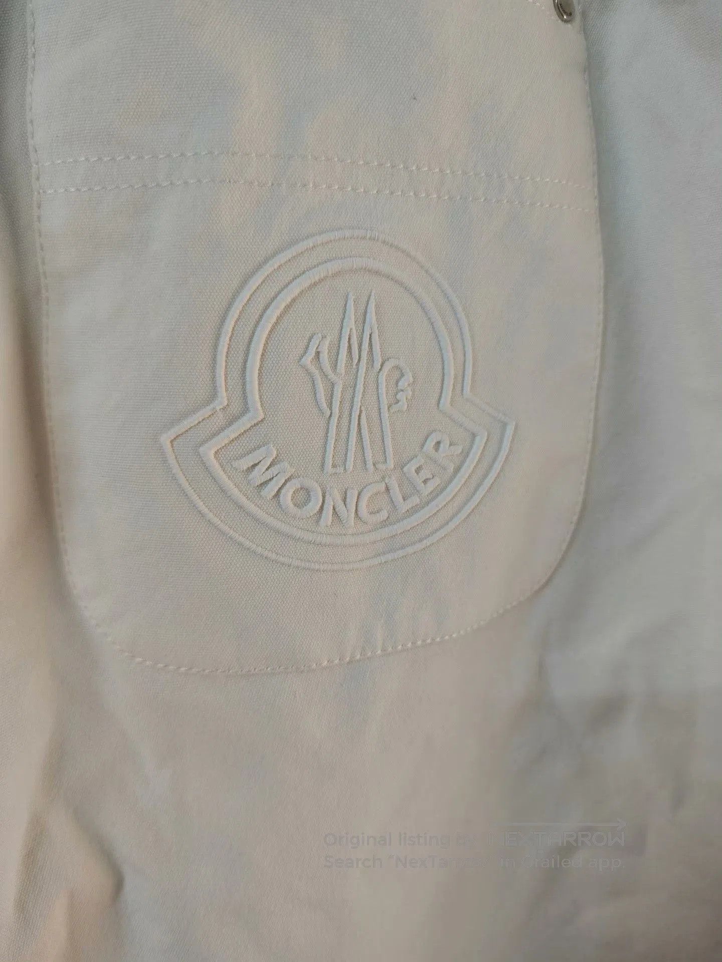 Moncler Moncler Men's White Cargo Denim Pants. Size US 26 / EU 42 - 4 Thumbnail