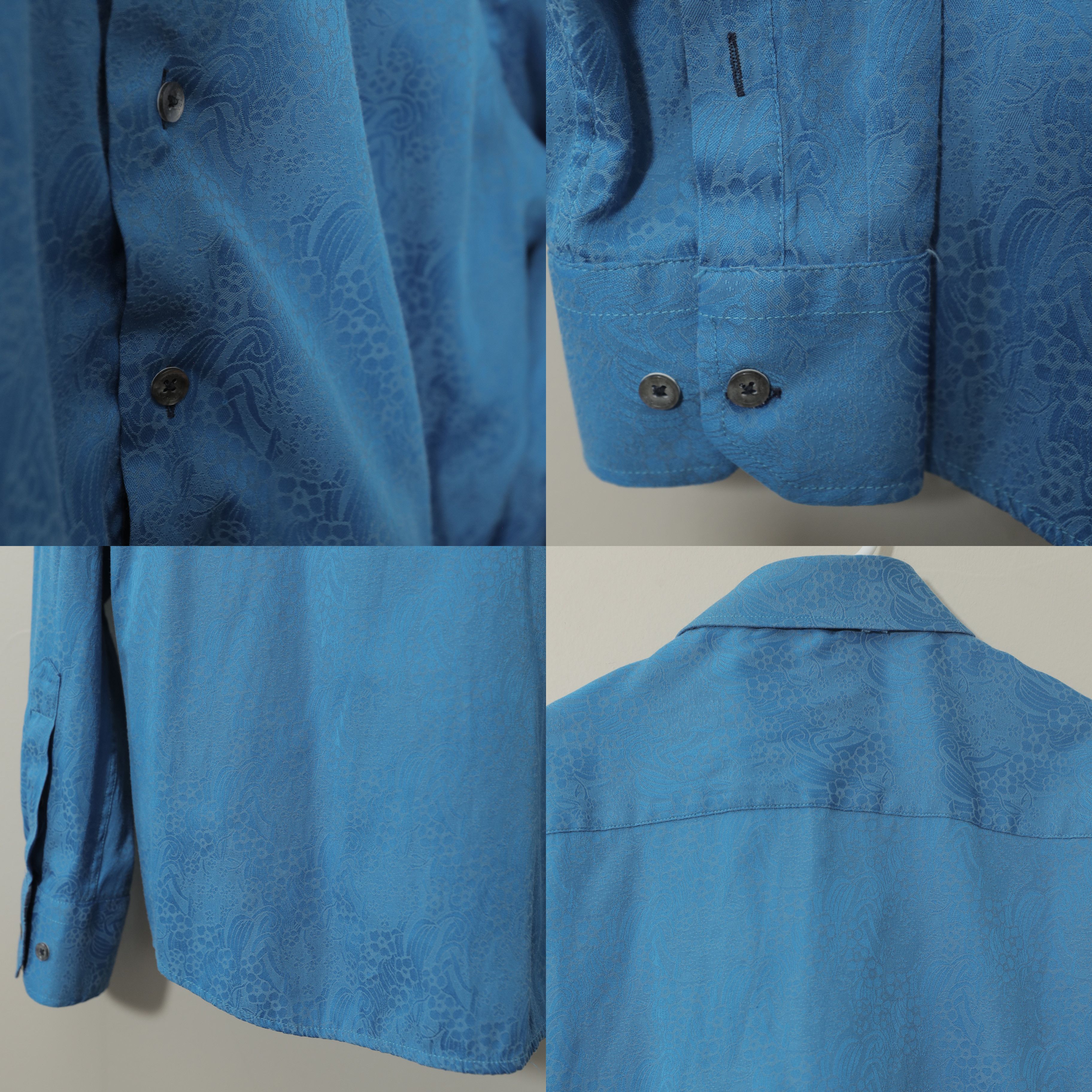 Other Barabas Button Down Blue Subtle Funky Pattern Shirt (XL) Size US XL / EU 56 / 4 - 12 Thumbnail