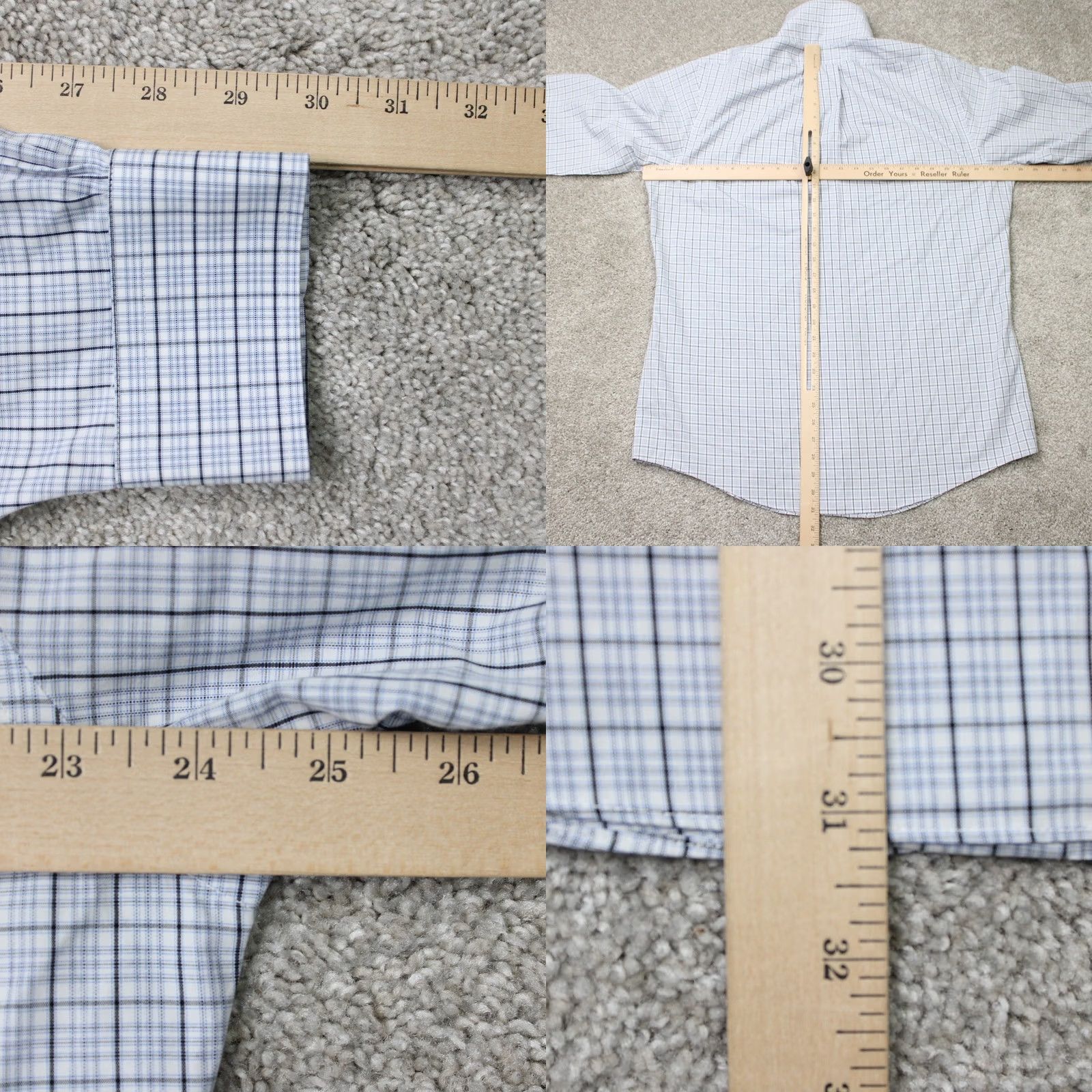 Brooks Brothers Brooks Brothers Shirt Mens 16.5 Blue White Non Iron Cotton Long Sleeve Size US XL / EU 56 / 4 - 8 Thumbnail