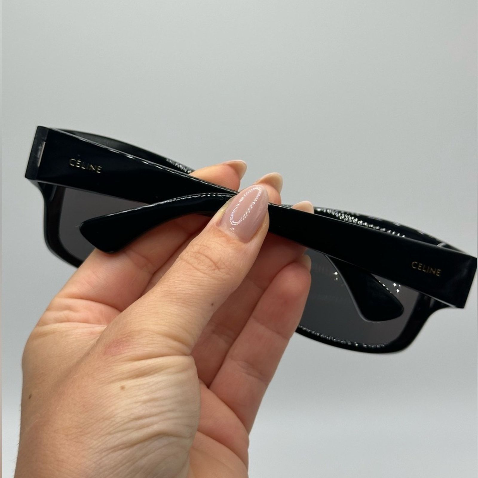 Celine BRAND NEW CELINE CL4079IL 02A Black Square Unisex Sunglasses Size ONE SIZE - 9 Thumbnail