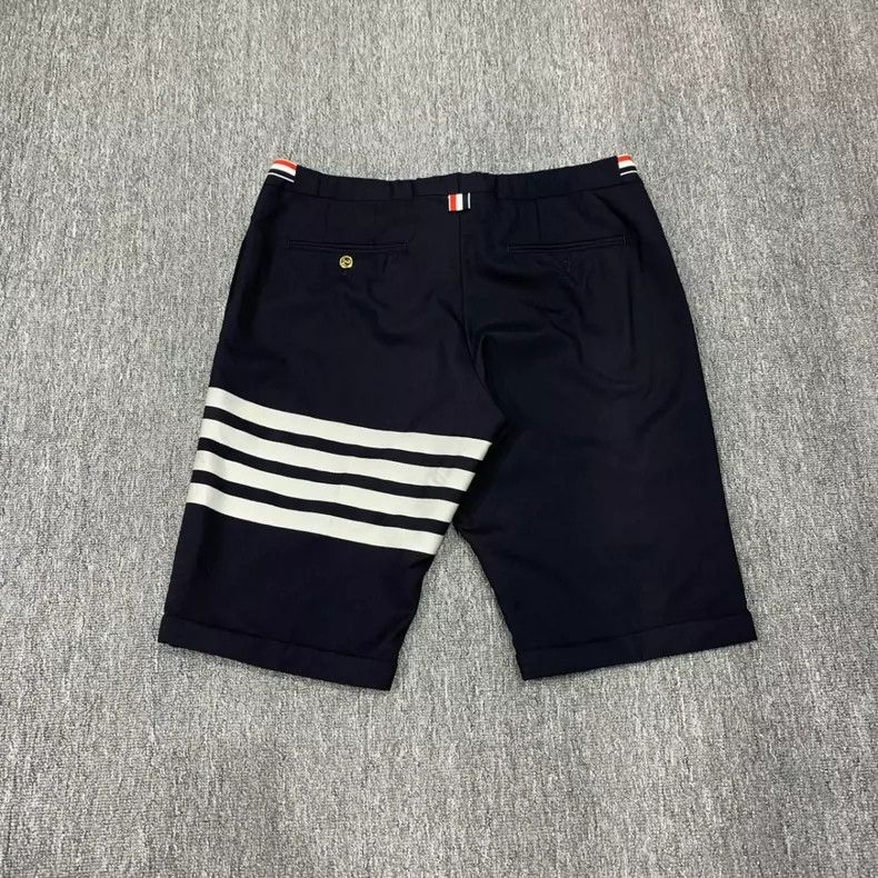 Thom Browne 4-Stripe Wool Shorts