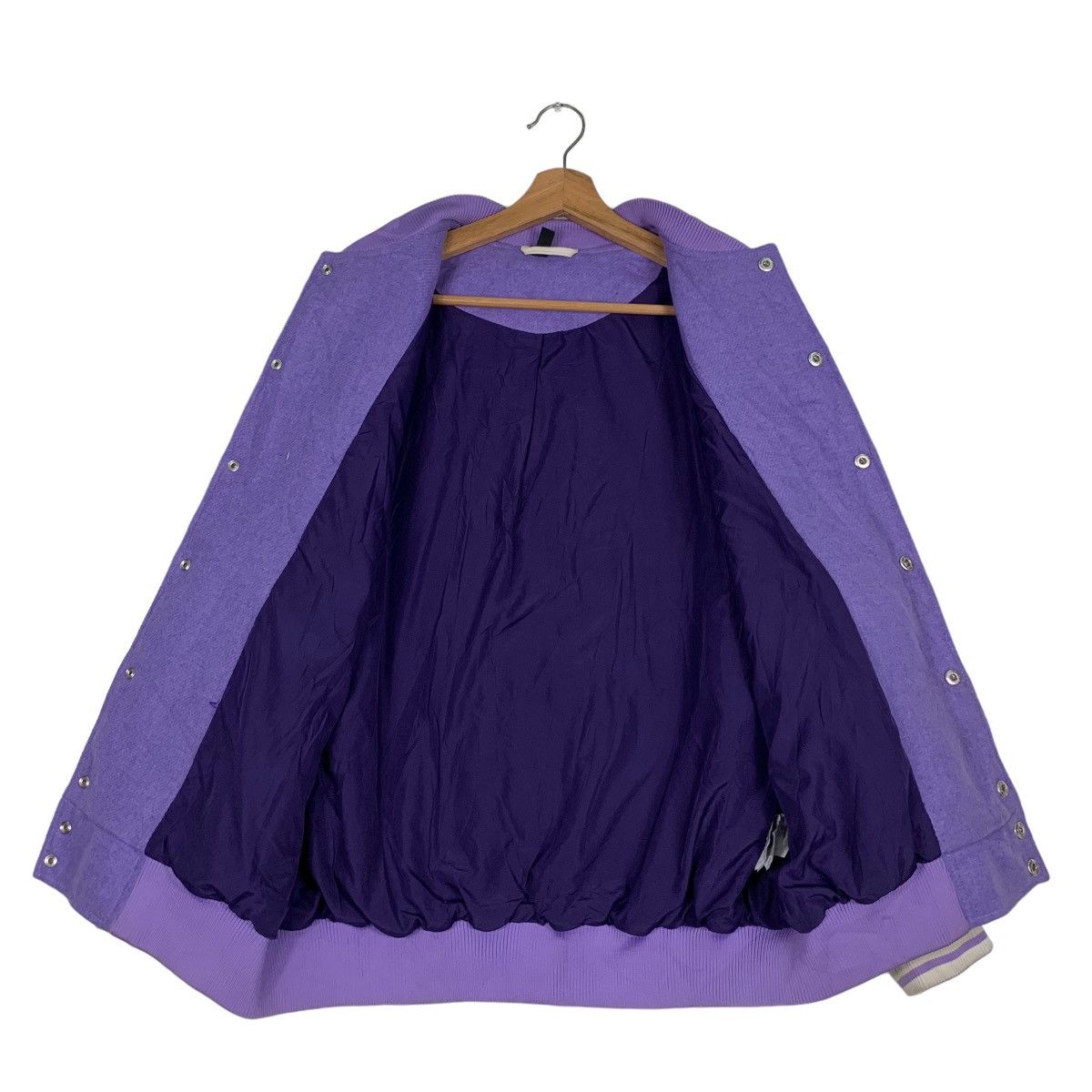 Divided DIVIDED Purple Oversize Varsity Jacket #0530-C24 Size US XS / EU 42 / 0 - 9 Thumbnail