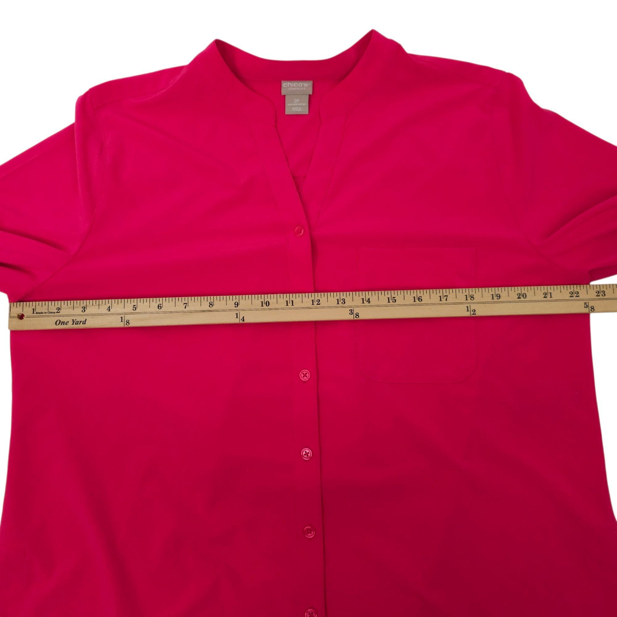 Chicos Chicos Zenergy Neema Button Front Shirt Womens 2P US 12/14 P Size XL / US 12-14 / IT 48-50 - 4 Thumbnail