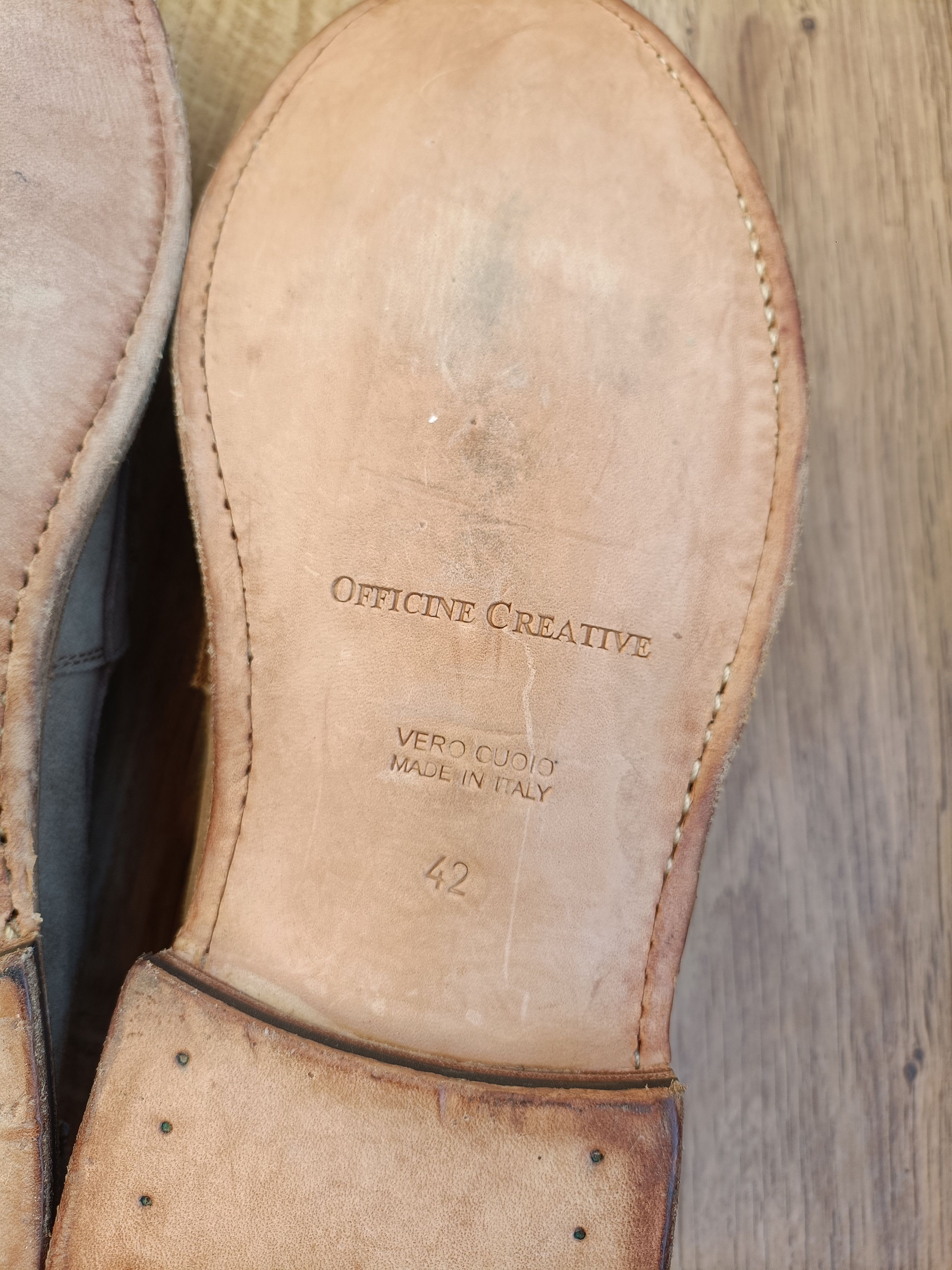 Officine Creative Officine Creative SAX 001 Taupe Suede Loafers Size US 9 / EU 42 - 9 Thumbnail