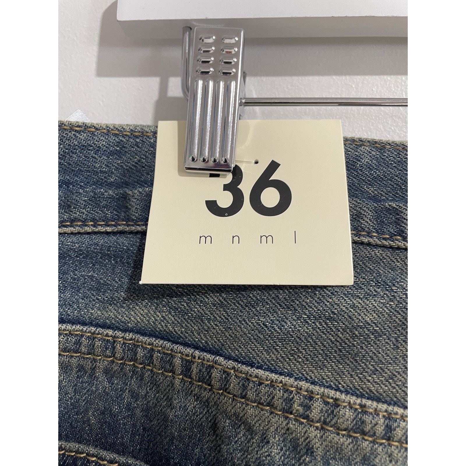 MNML MNML ULTRA BAGGY UPCYLCED DENIM SIZE 36 NEW Size US 36 / EU 52 - 5 Thumbnail