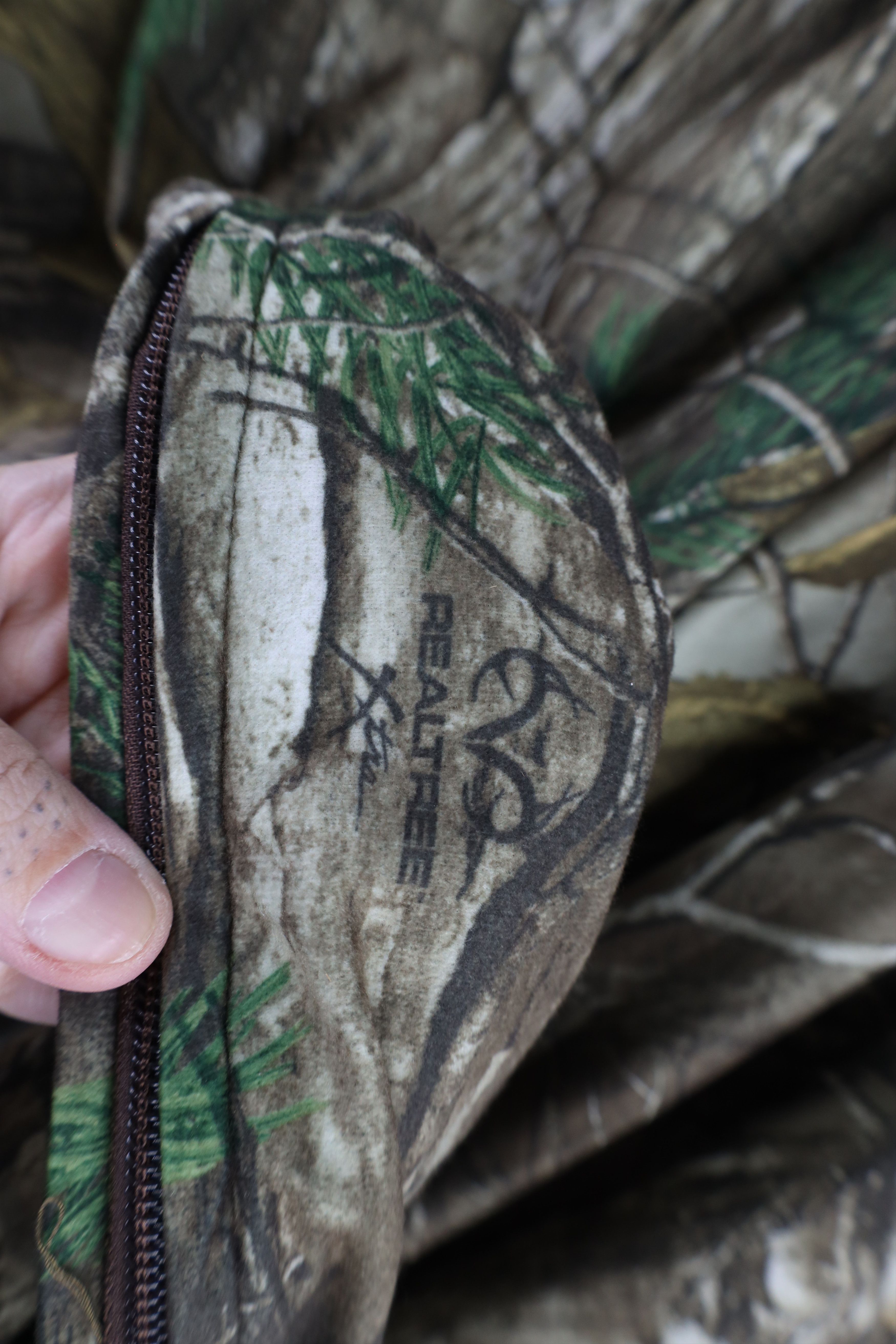 Vintage Vintage Camouflage Insect Shield Chamois Cloth Hooded Jacket Size US XXL / EU 58 / 5 - 6 Thumbnail