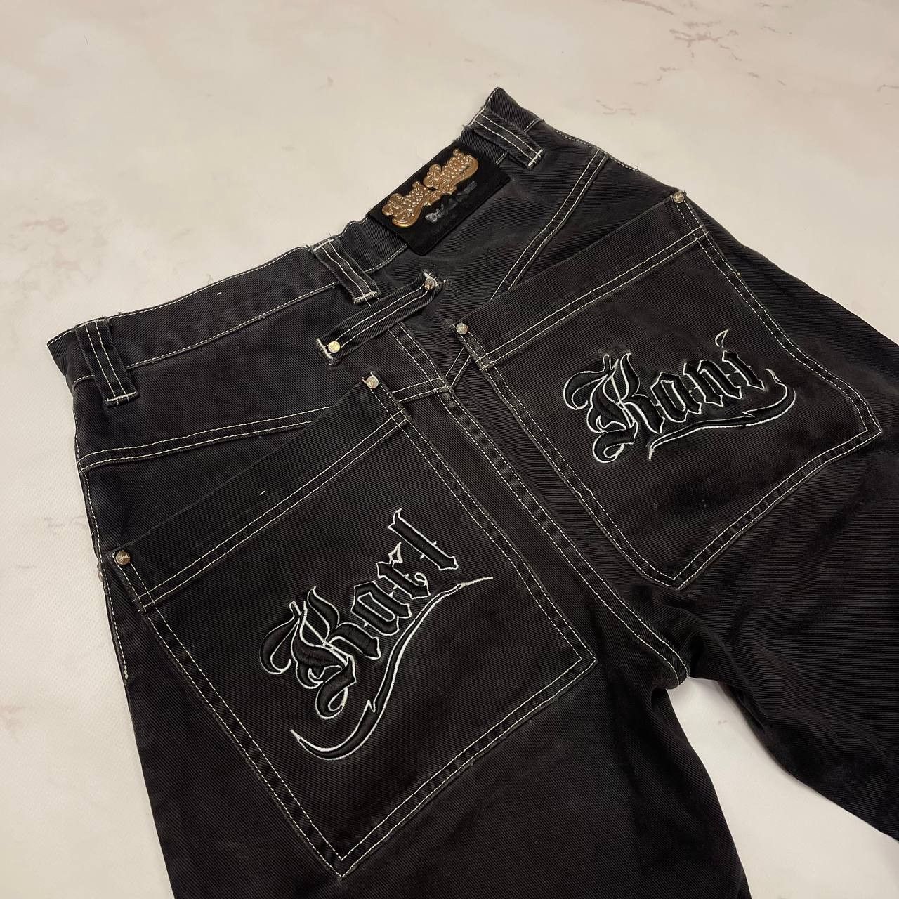 Karl Kani Karl Kani Vintage Tupac Style Denim Pants Y2k 2000s RARE Size US 30 / EU 46 - 10 Thumbnail