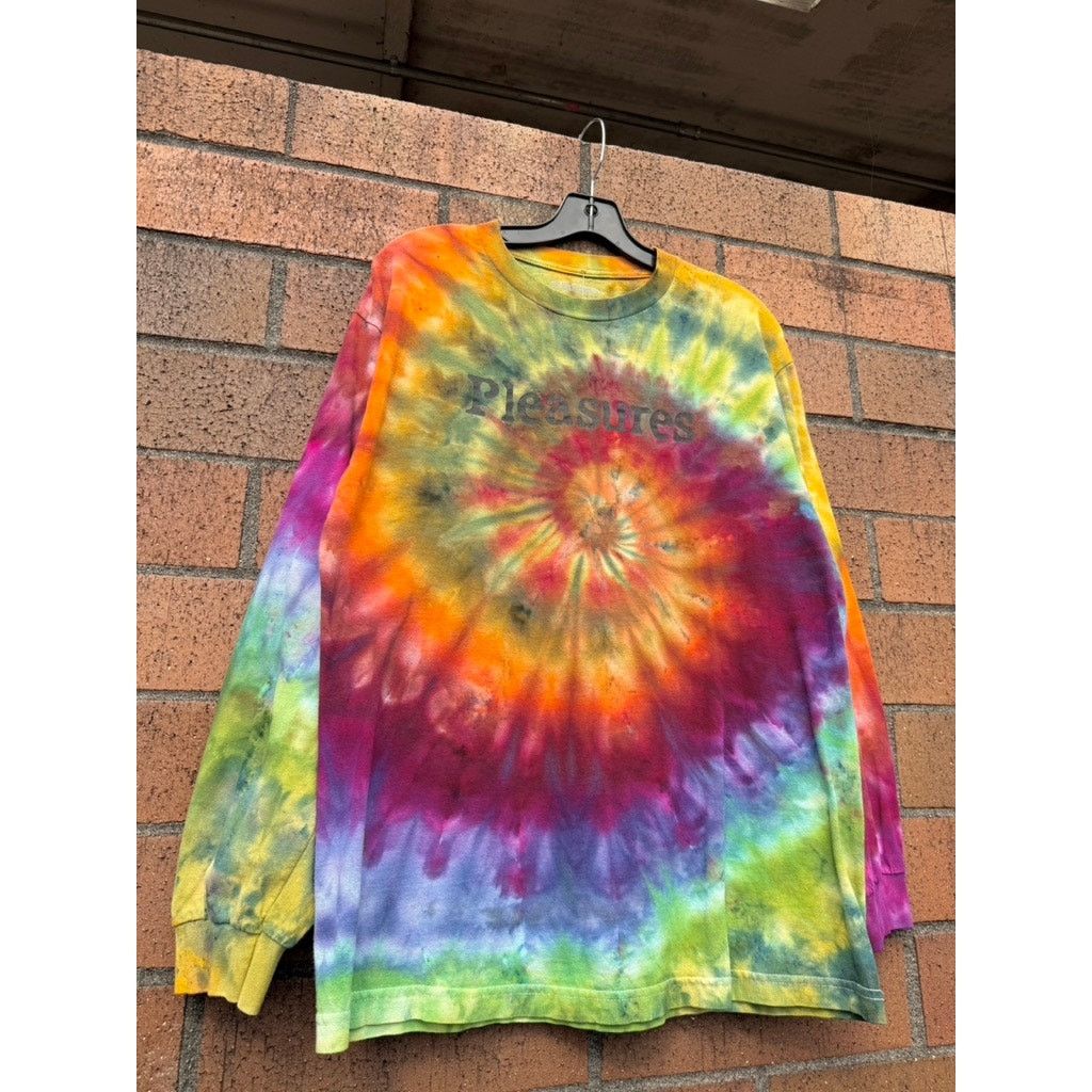 Pleasures Pleasures Equality Long Sleeve Tie Dye Skeleton Tee Shirt Size US L / EU 52-54 / 3 - 2 Thumbnail