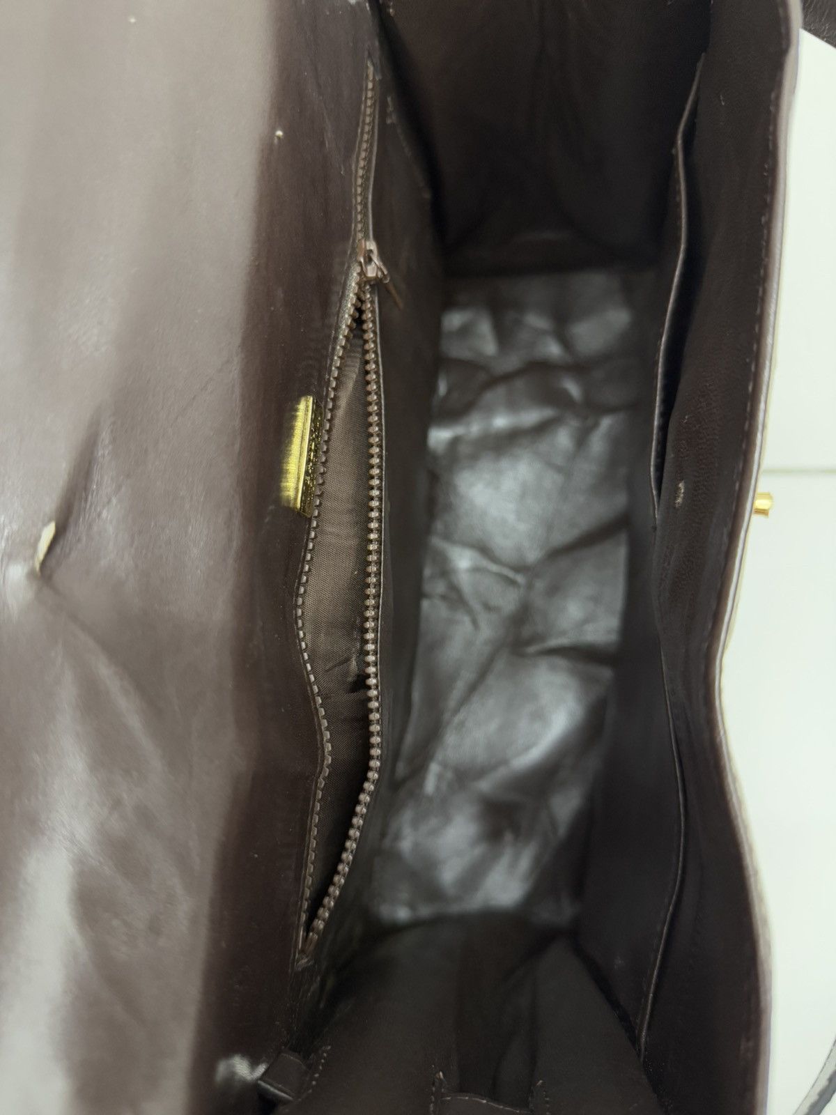 Bally × Leather VINTAGE BALLY BROWN LEATHER TOP HANDLE BIRKIN DESIGN Size ONE SIZE - 8 Thumbnail