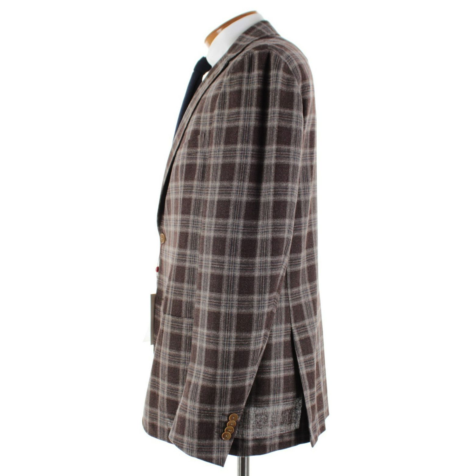 Luciano Barbera Luciano Barbera Sport Coat Size 44 US in Brown Size 44R - 4 Thumbnail