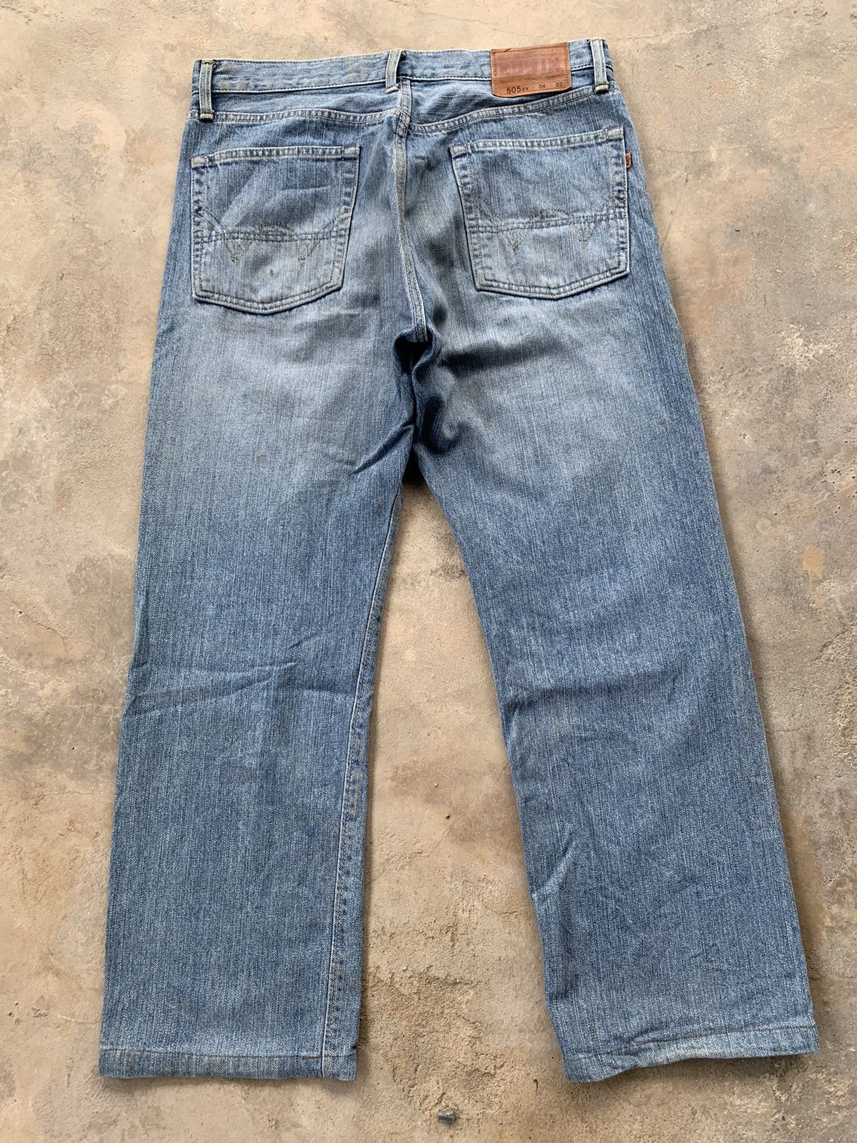 Edwin × Vintage Vintage Edwin 505 Redline Selvedge Distressed Denim Size US 34 / EU 50 - 2 Thumbnail