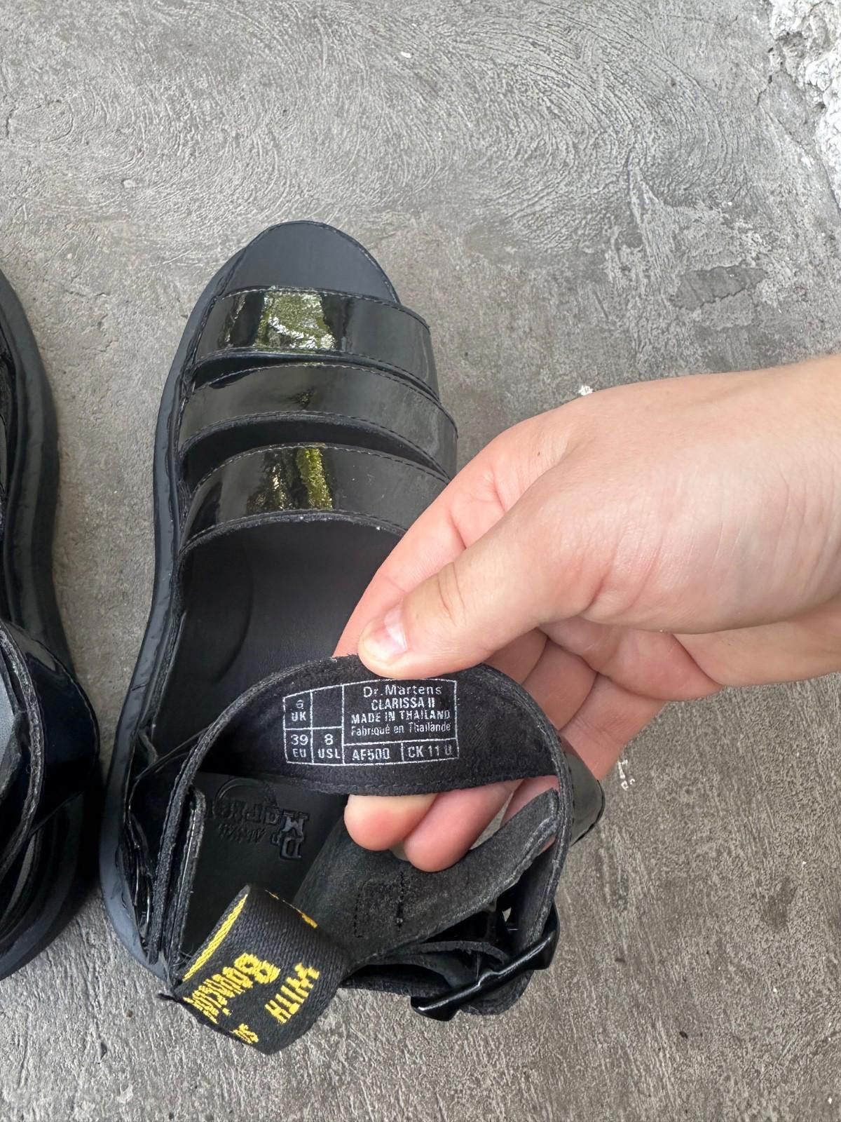 Dr. Martens Dr Martens Clarissa Black Patent Leather Sandals Uk 6 39 Size US 6 / IT 36 - 8 Thumbnail