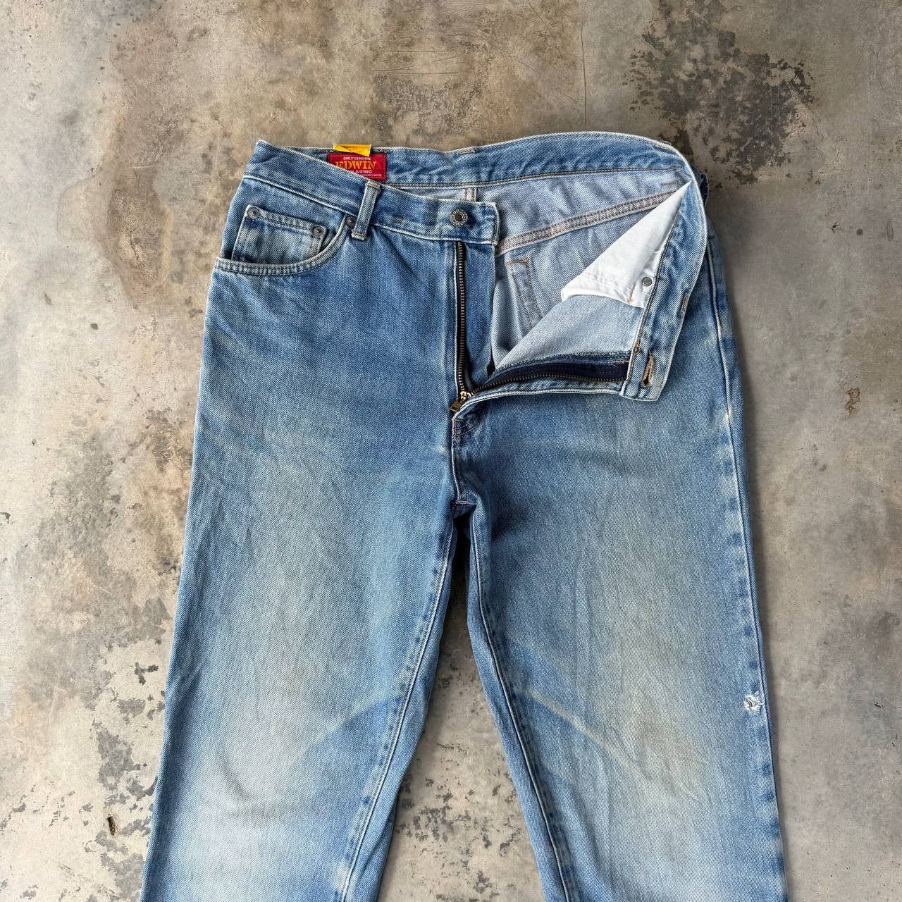 Vintage VINTAGE 90S EDWIN JAPAN CLASSIC DENIM LIGHT PRE-WASHED W30" Size US 30 / EU 46 - 9 Thumbnail