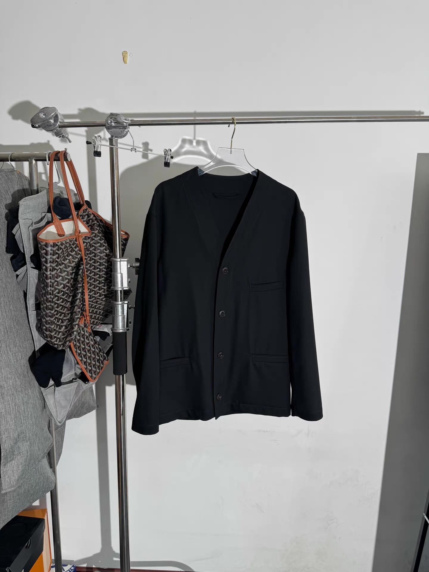 Lemaire Lemaire 19AW Collarless Blazer Q17 Size 48R - 1 Thumbnail