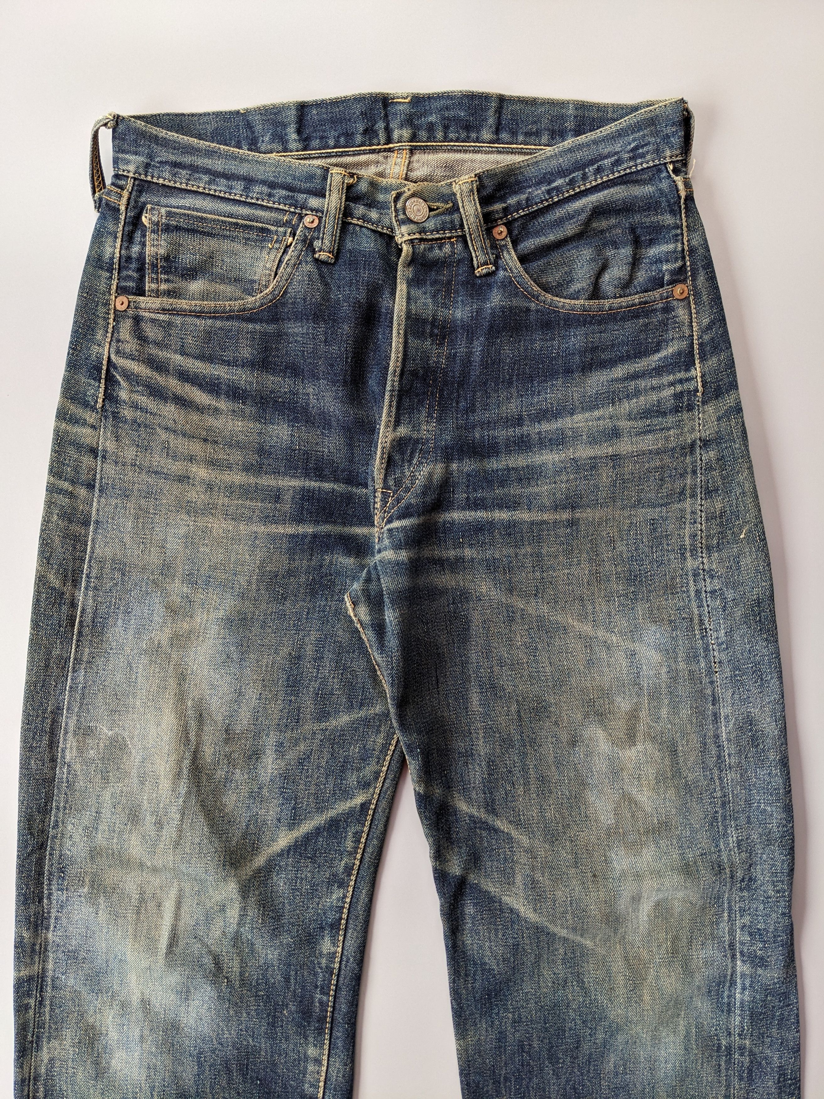 Pherrow's Vintage Pherrow Stormy Blue selvedge jeans Size US 31 - 3 Thumbnail