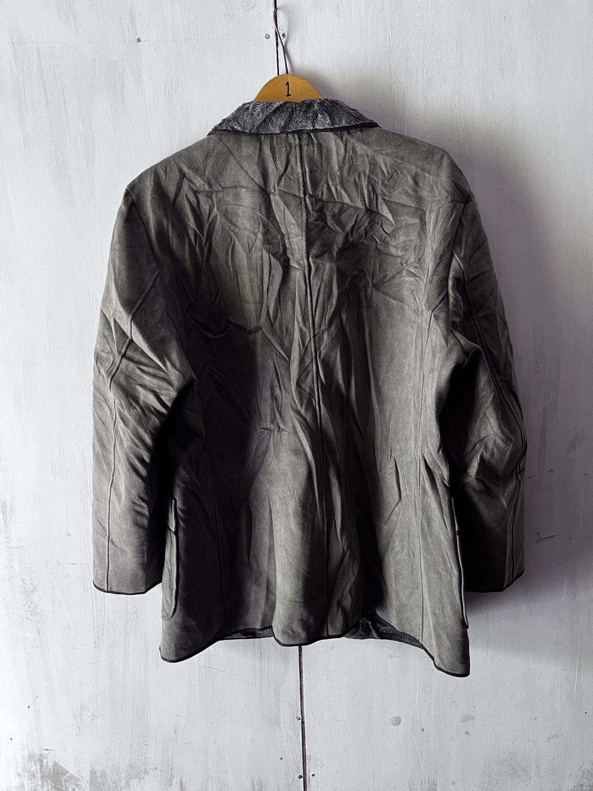 Versace 70s Versace Suede Blazer Size 38L - 2 Thumbnail