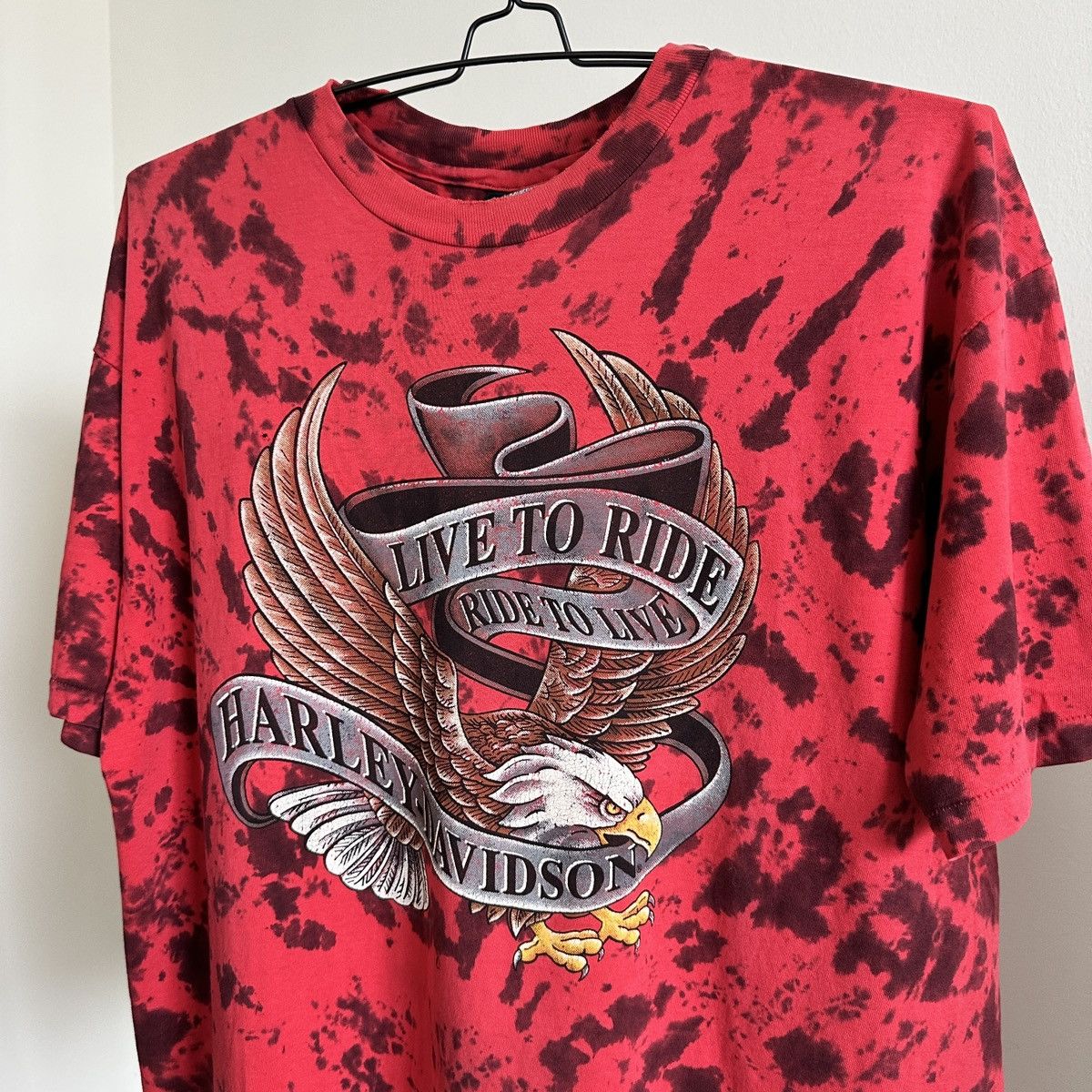 Harley Davidson Harley Davidson Live To Ride Tie Dye Shirt Single Stitch XXL Size US XXL / EU 58 / 5 - 3 Thumbnail