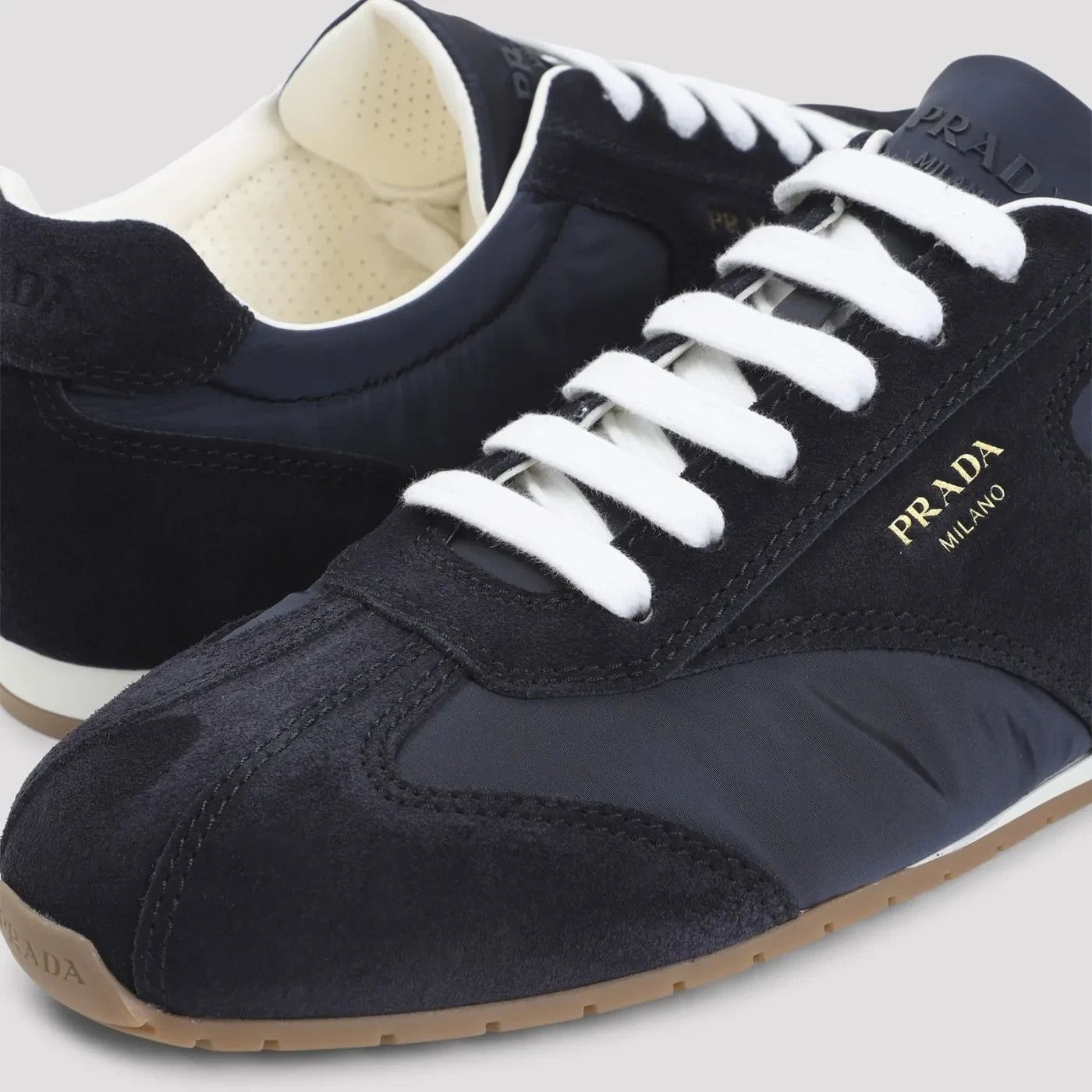 Prada PRADA Spark Navy Sneakers New & Authentic (Men's size:9.5;) Size US 9.5 / EU 42-43 - 5 Thumbnail