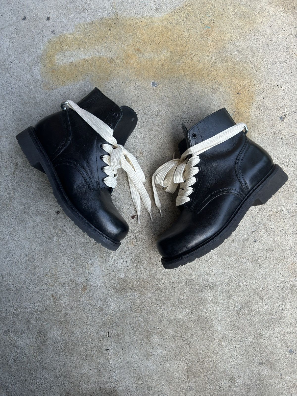 Other 1980s Vintage Leather Combat Ankle Boots Size US 8 / EU 41 - 7 Thumbnail