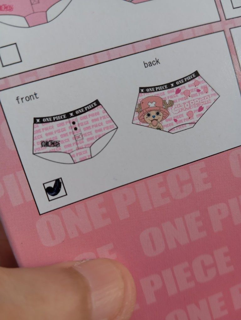 One Piece NEW One Piece Tony Chopper Underwear Anime 🤩 Size ONE SIZE - 4 Thumbnail