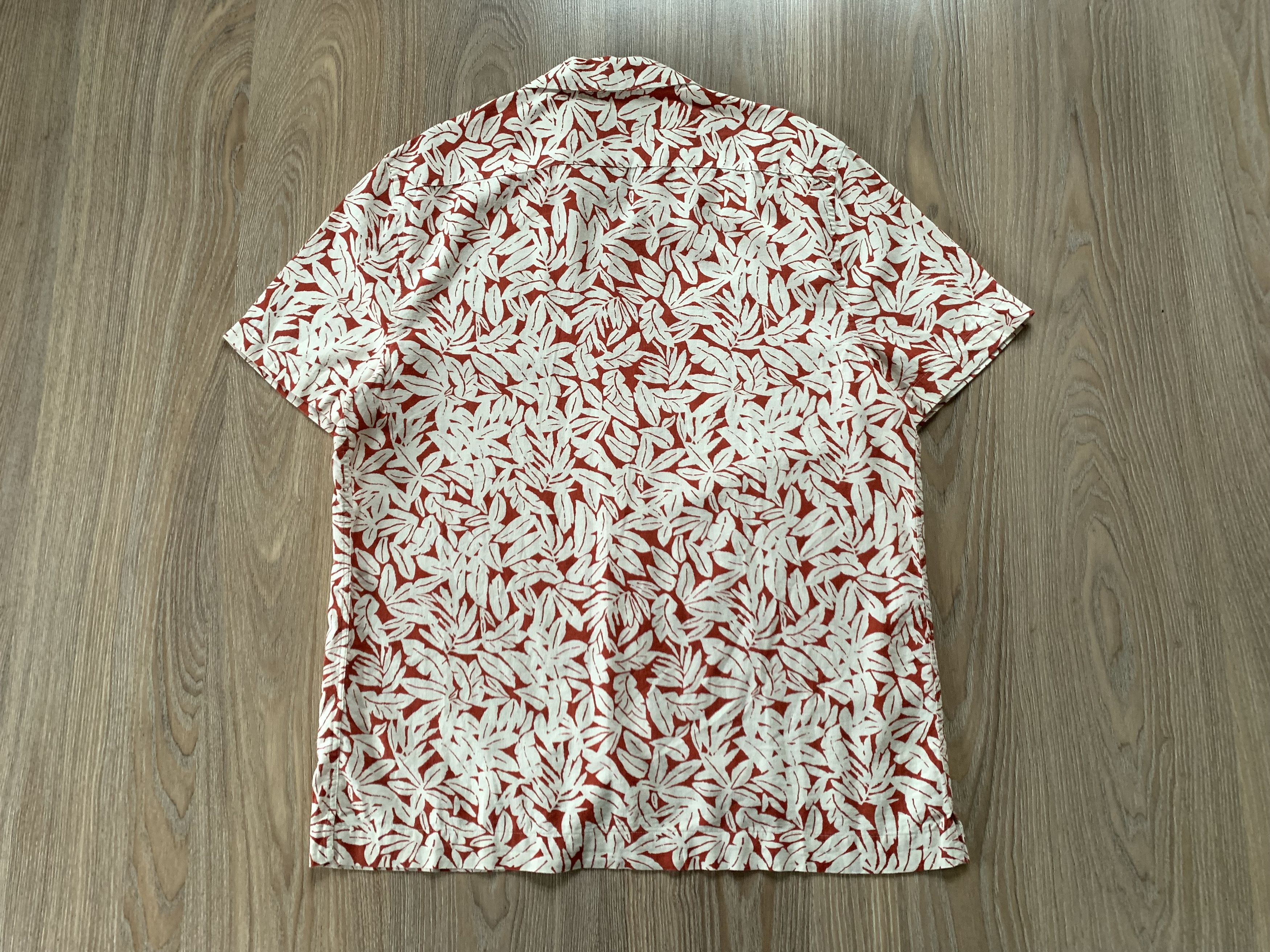 Marks & Spencer Marks & Spencer Linen Blend Printed Hawaiian Shirt Size US L / EU 52-54 / 3 - 3 Thumbnail