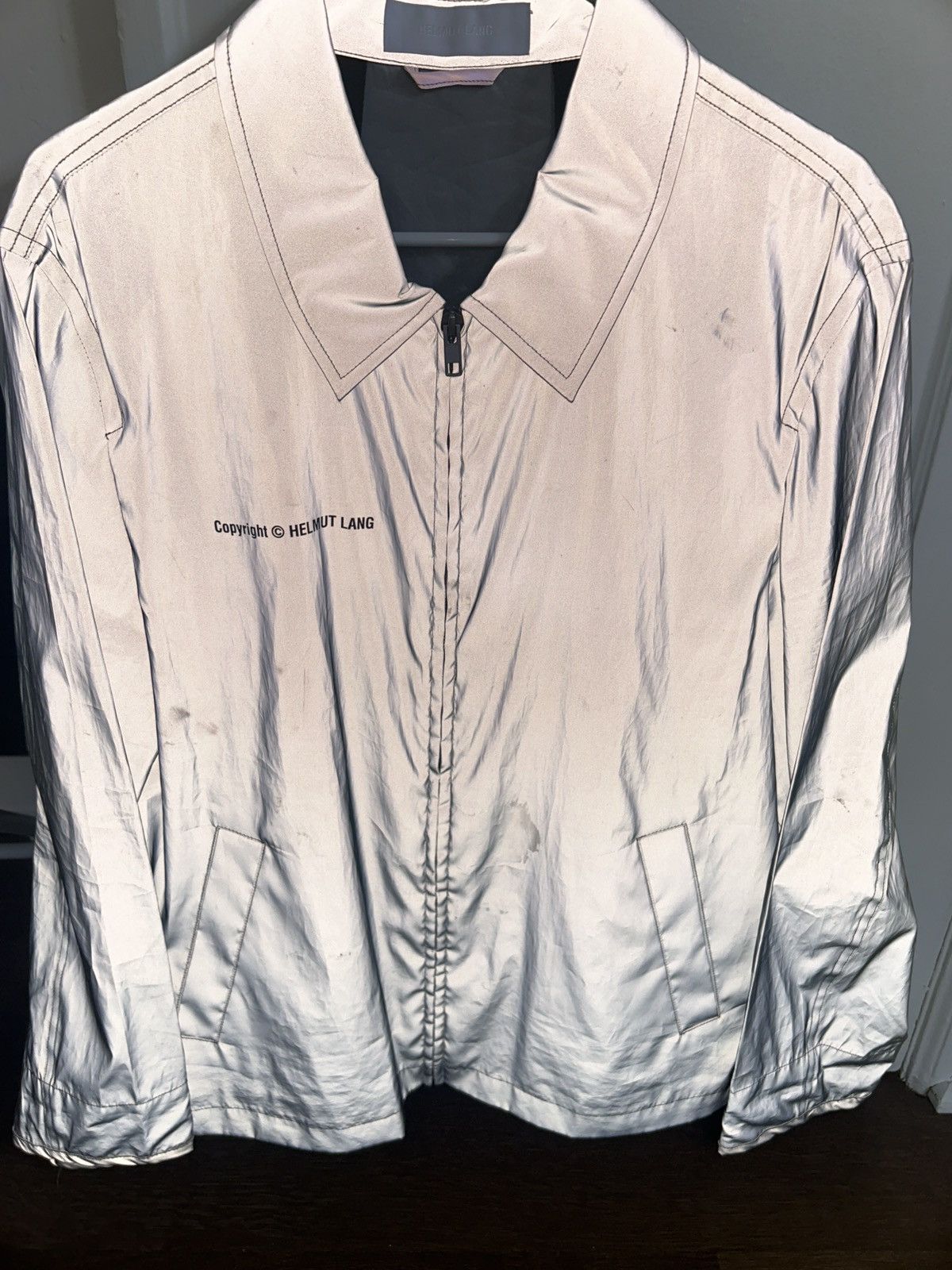 Helmut Lang Helmut Lang Reflective Zip Up Jacket Size US M / EU 48-50 / 2 - 4 Thumbnail