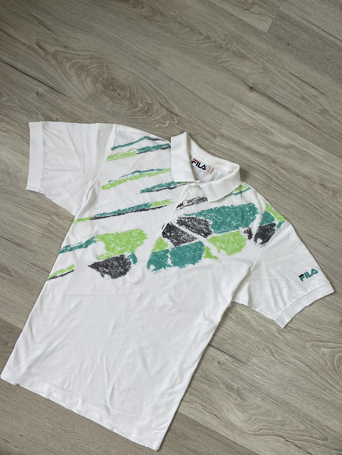 Fila × Vintage Vintage Men's Polo Fila Rare Size US L / EU 52-54 / 3 - 3 Thumbnail