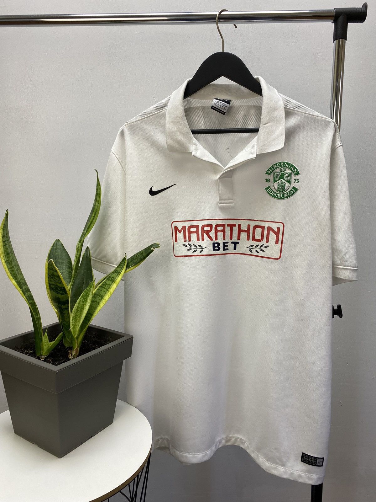 Adidas × Vintage Nike 2014 2015 Hibernian Edinburgh Soccer Jersey Football Size US XXL / EU 58 / 5 - 1 Thumbnail