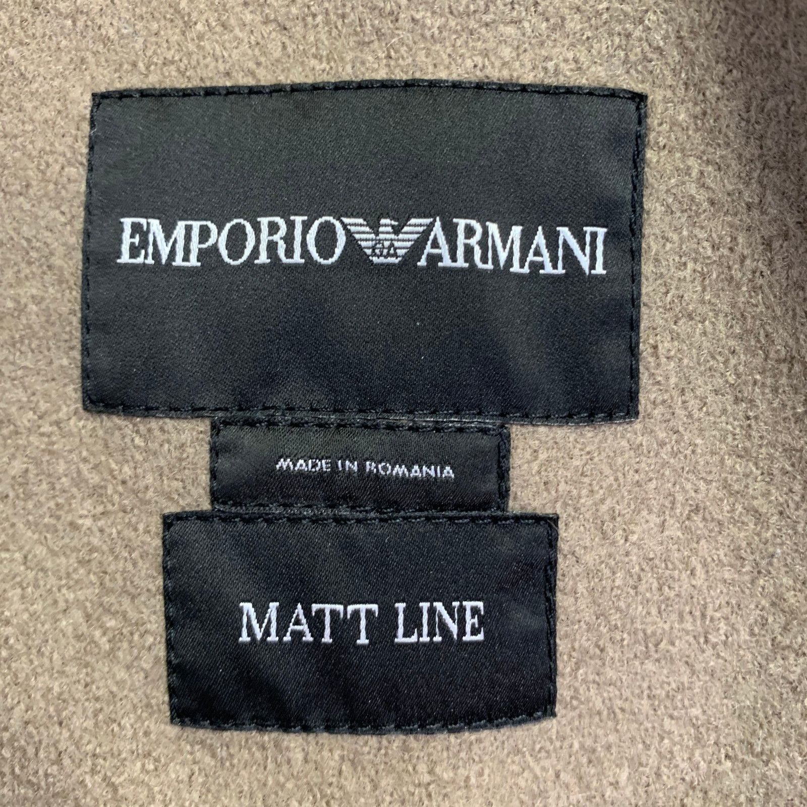 Emporio Armani EMPORIO ARMANI Size 36 Tan Wool Two Pockets Zip Up Jacket Size US S / EU 44-46 / 1 - 4 Thumbnail