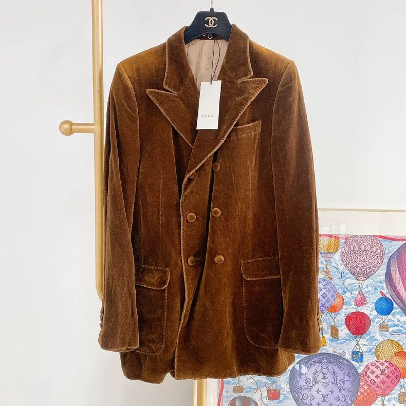 Gucci Men's Suit Jacket Size 48 New- DMC