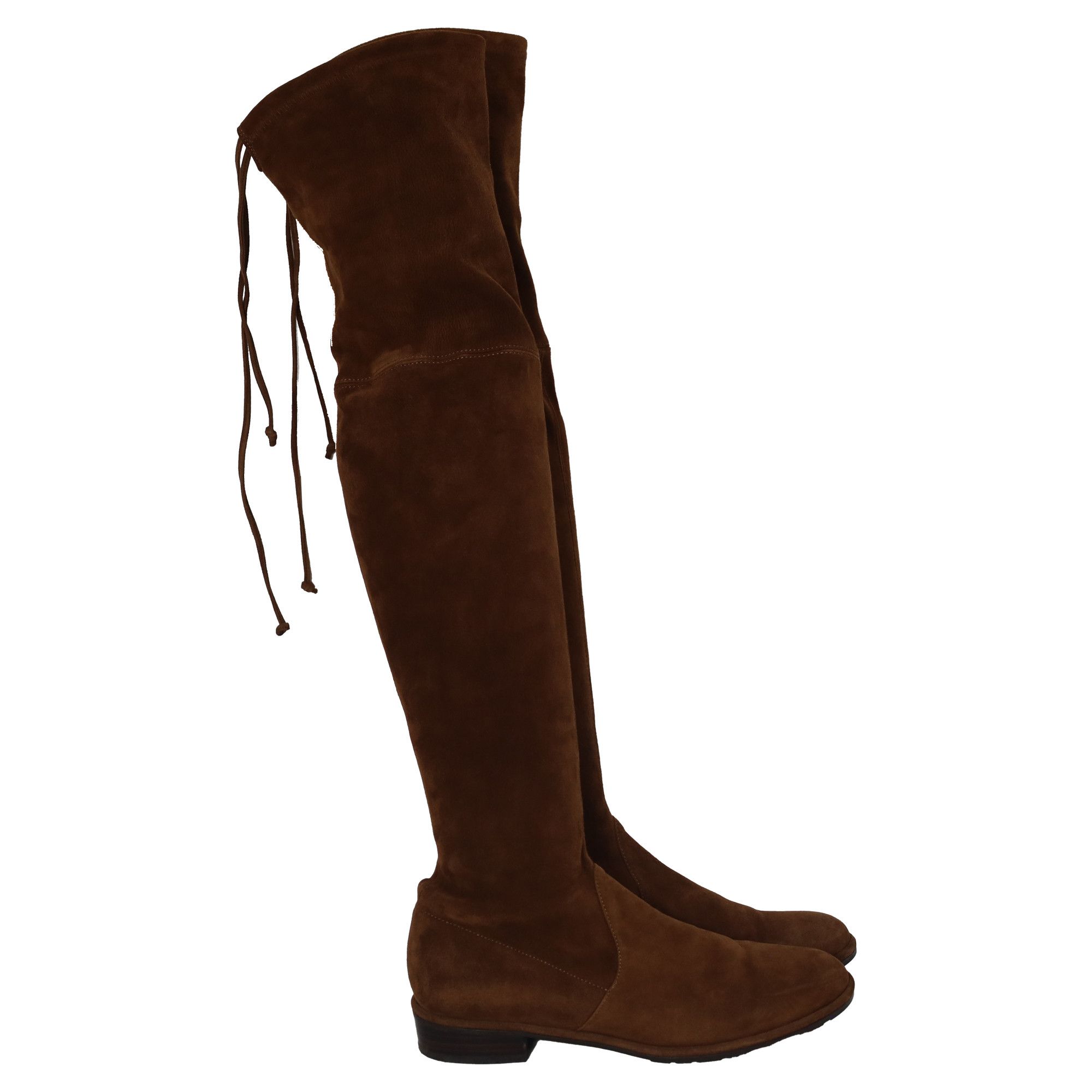 Stuart Weitzman Stuart Weitzman Lowland Over-The-Knee Boots in Brown Suede Size US 8 / IT 38 - 1 Thumbnail