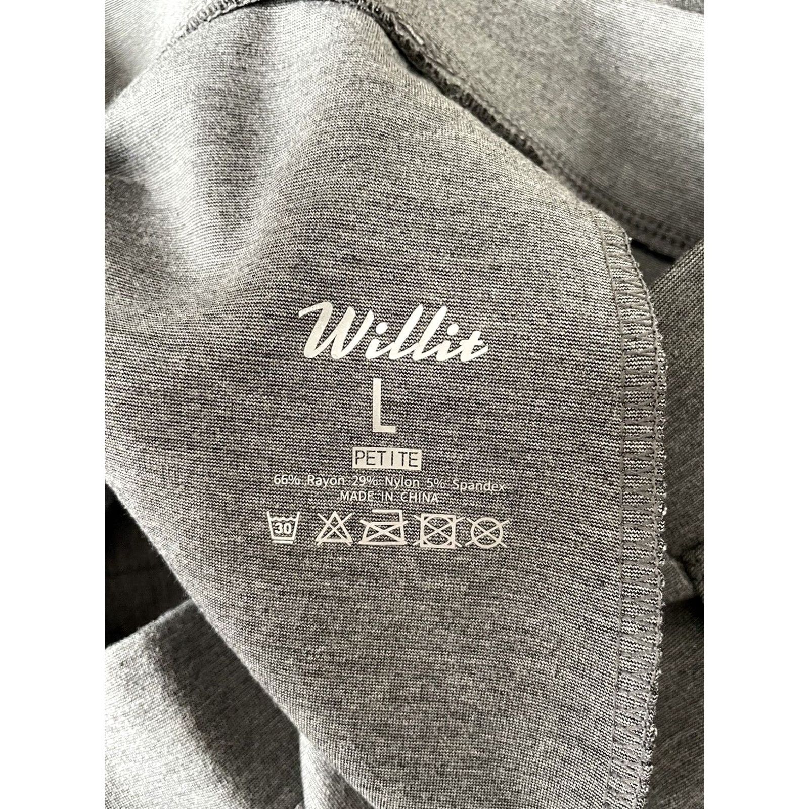 Vintage WILLIT Pants Dress Boots? Bootcut Yoga Pants Womens Large Petite Slacks Stretch Office Casual Gray 30in Inseam 31in Waist Petites Size 24" / US 00 / IT 34 - 4 Thumbnail